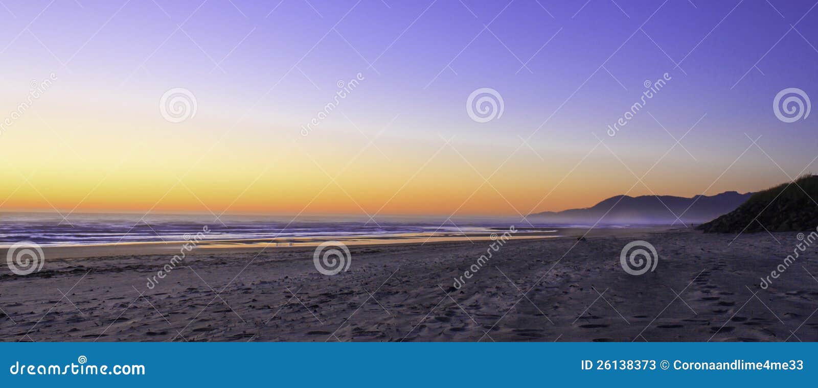Rockaway Beach Oregon Sunset Stock Image Image of beach, sunset 26138373