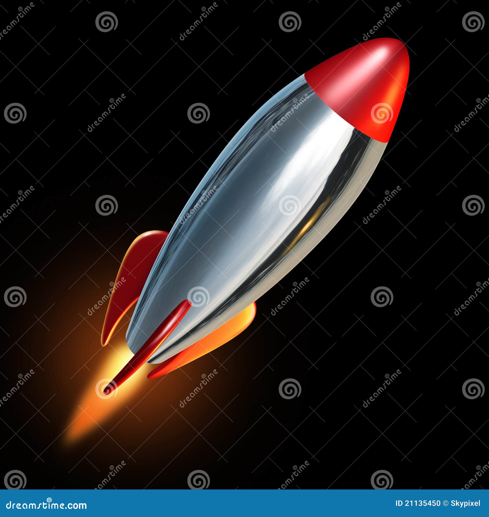 Rocket blast off stock illustration. Illustration of fireworks - 21135450