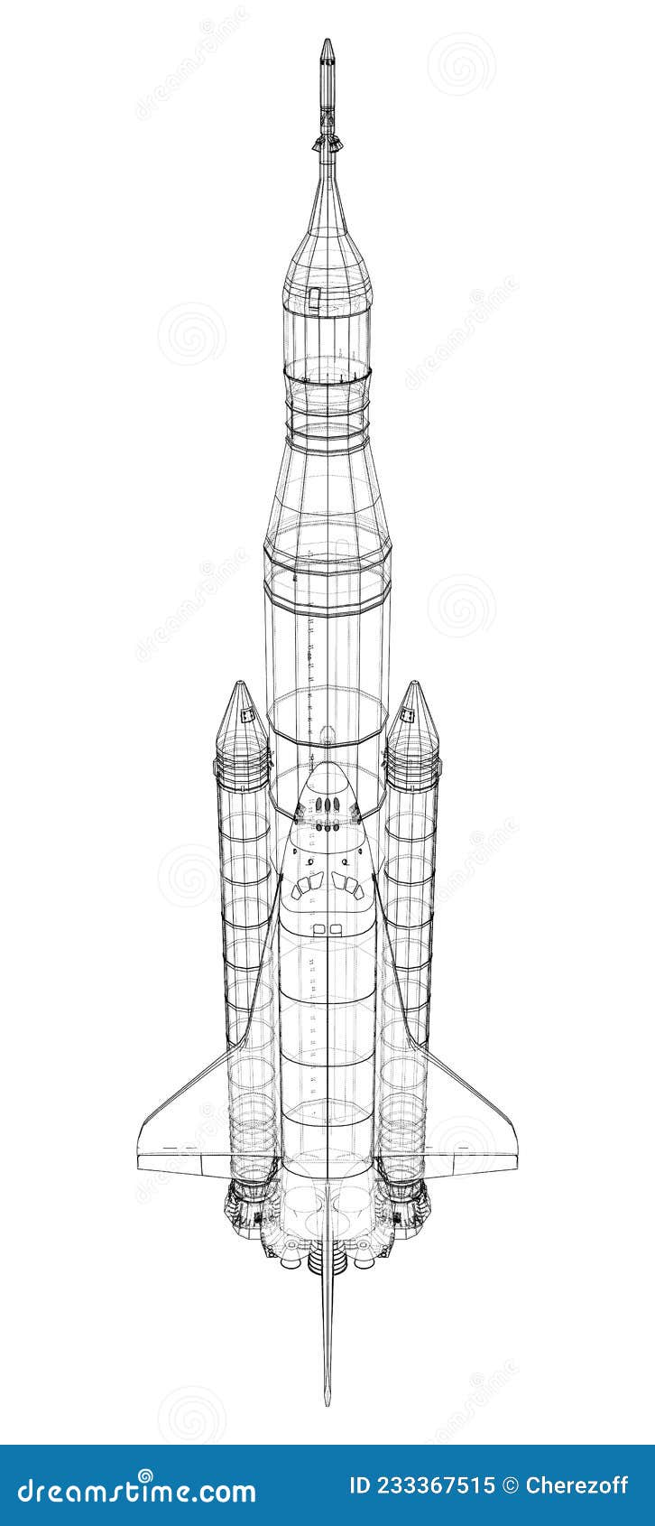 rocket carrying space shuttle