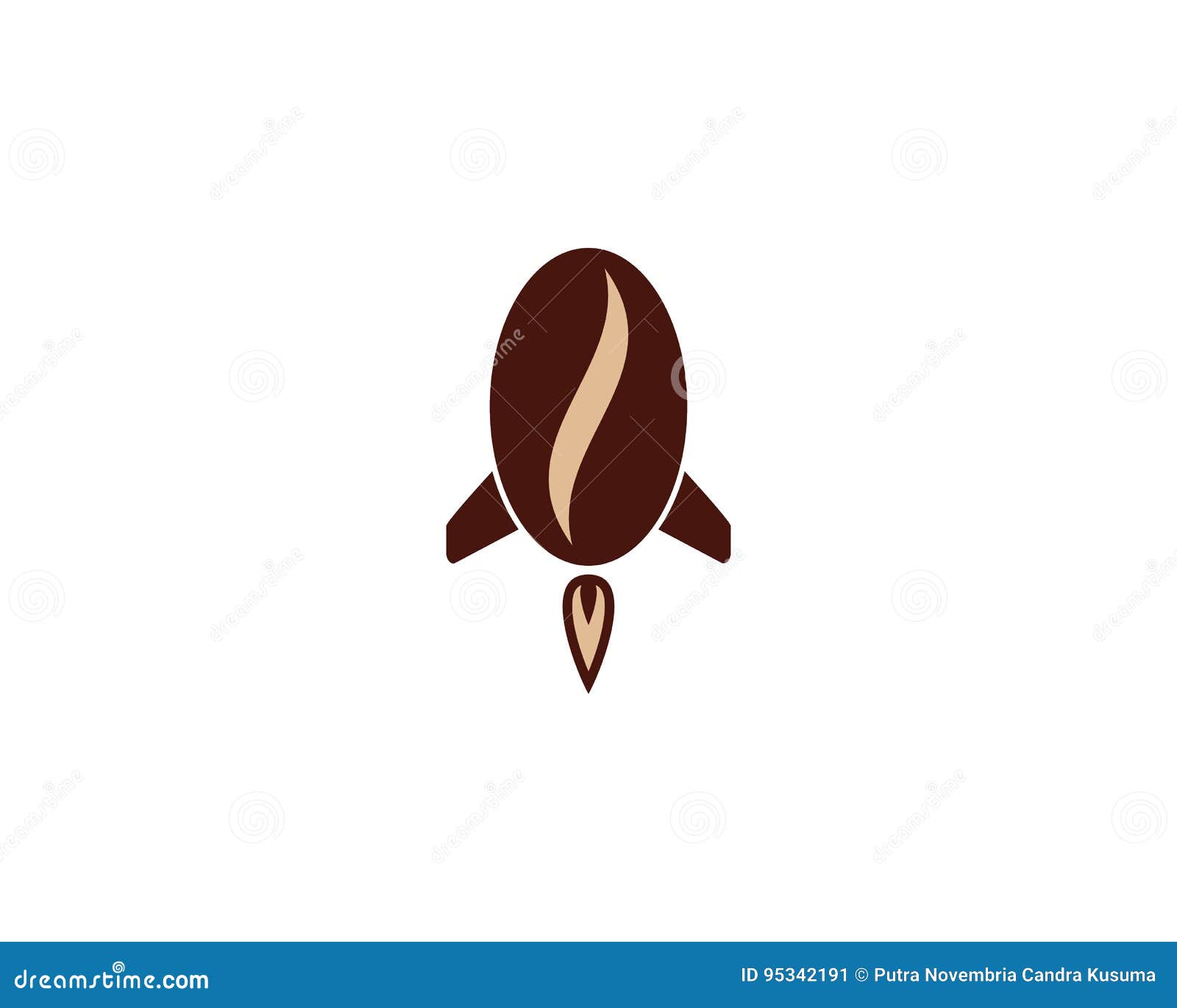 Rocket Coffee Icon Logo DesignElement Vektor Abbildung Illustration
