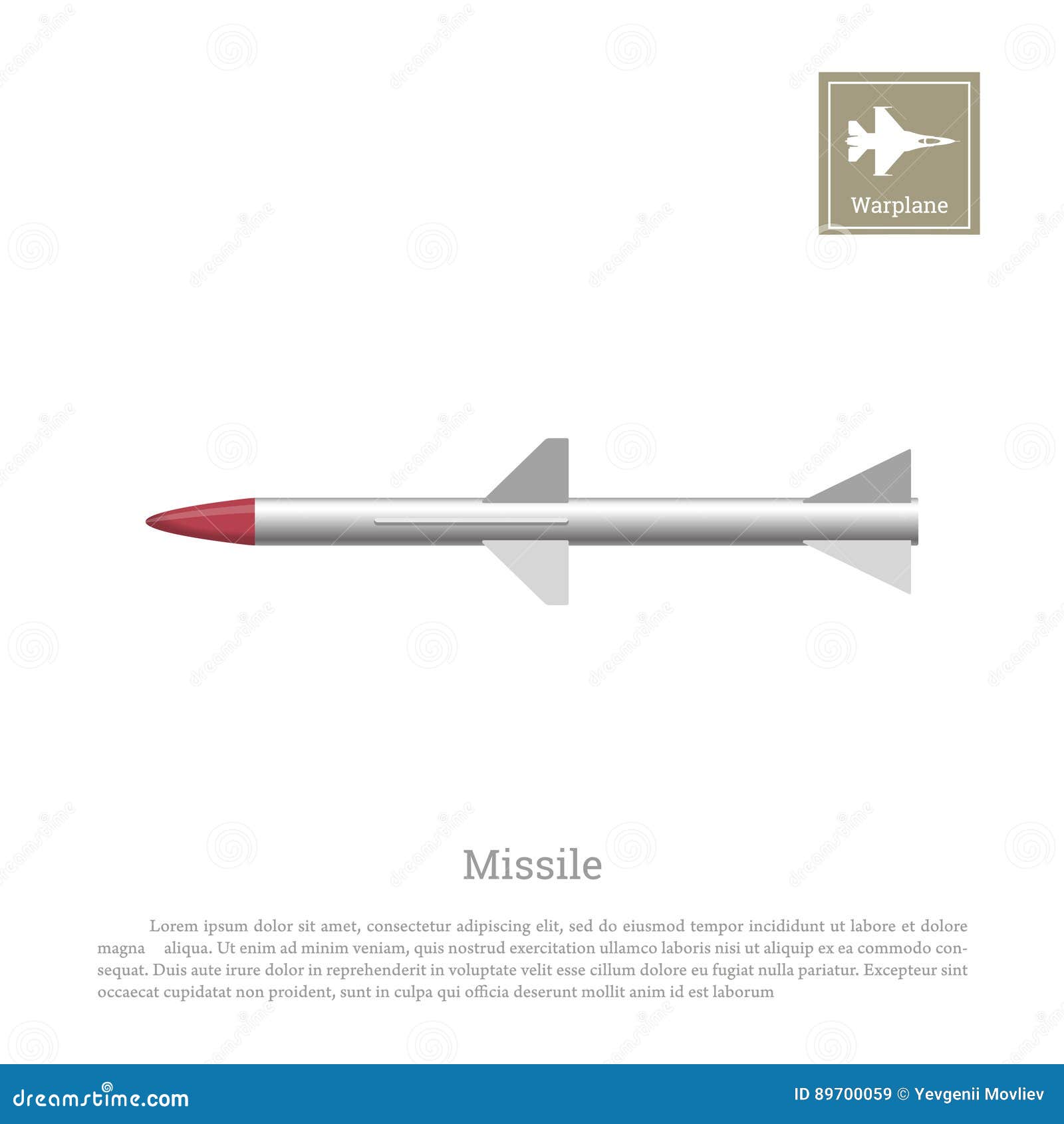 rocket drawing on a white background. ballistic missile icon