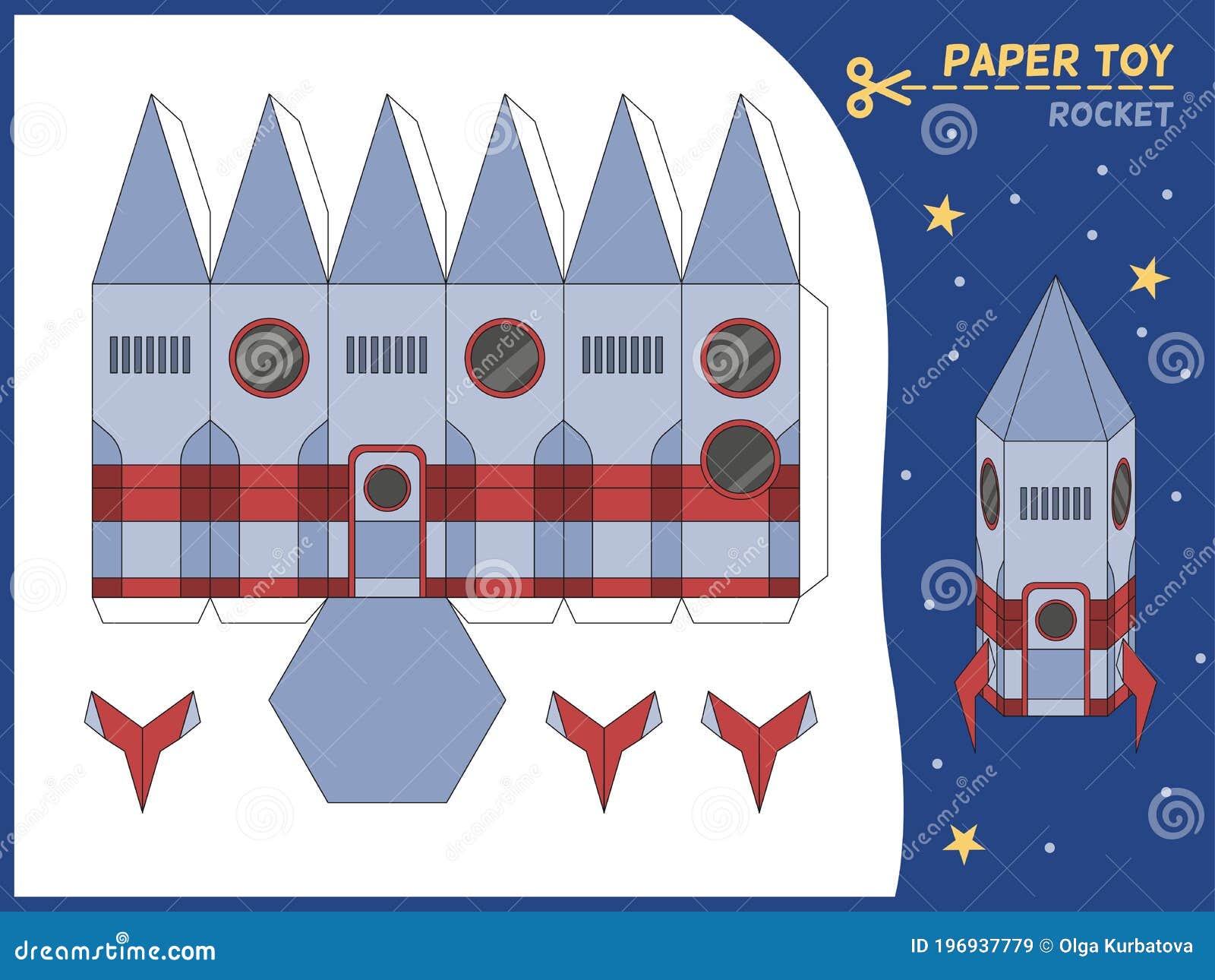 Rocket Paper Cut Toy Missile 3d Paper Model Create Toys Spaceship rocket-paper-cut-toy-missile-3d-paper-model-create-toys-spaceship