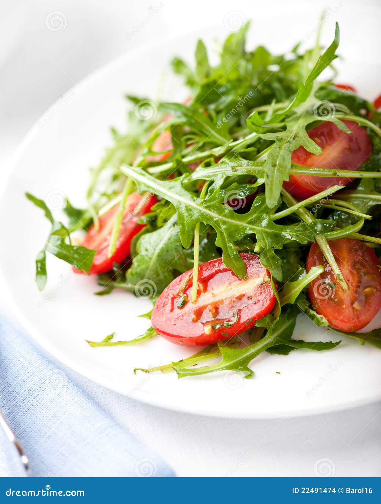 Rocket Salad With Cherry Tomatoes Stock Images Image 22491474