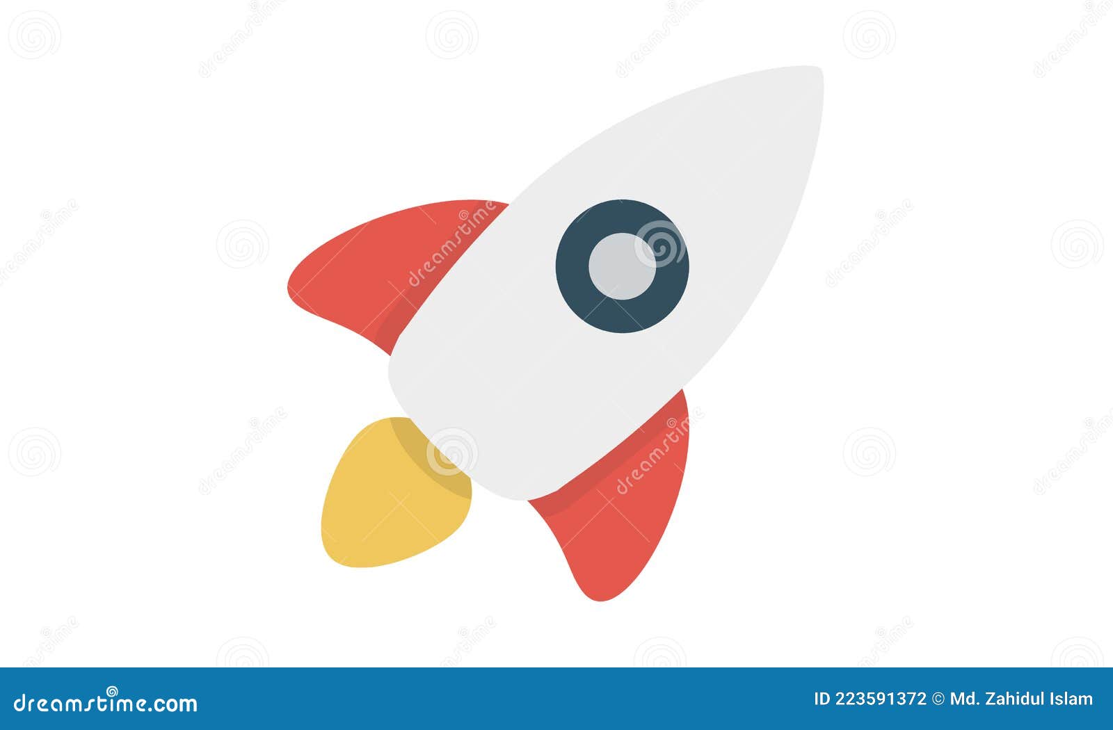 Rocket Ship Icon Vector Image Stock Vector - Illustration of concept