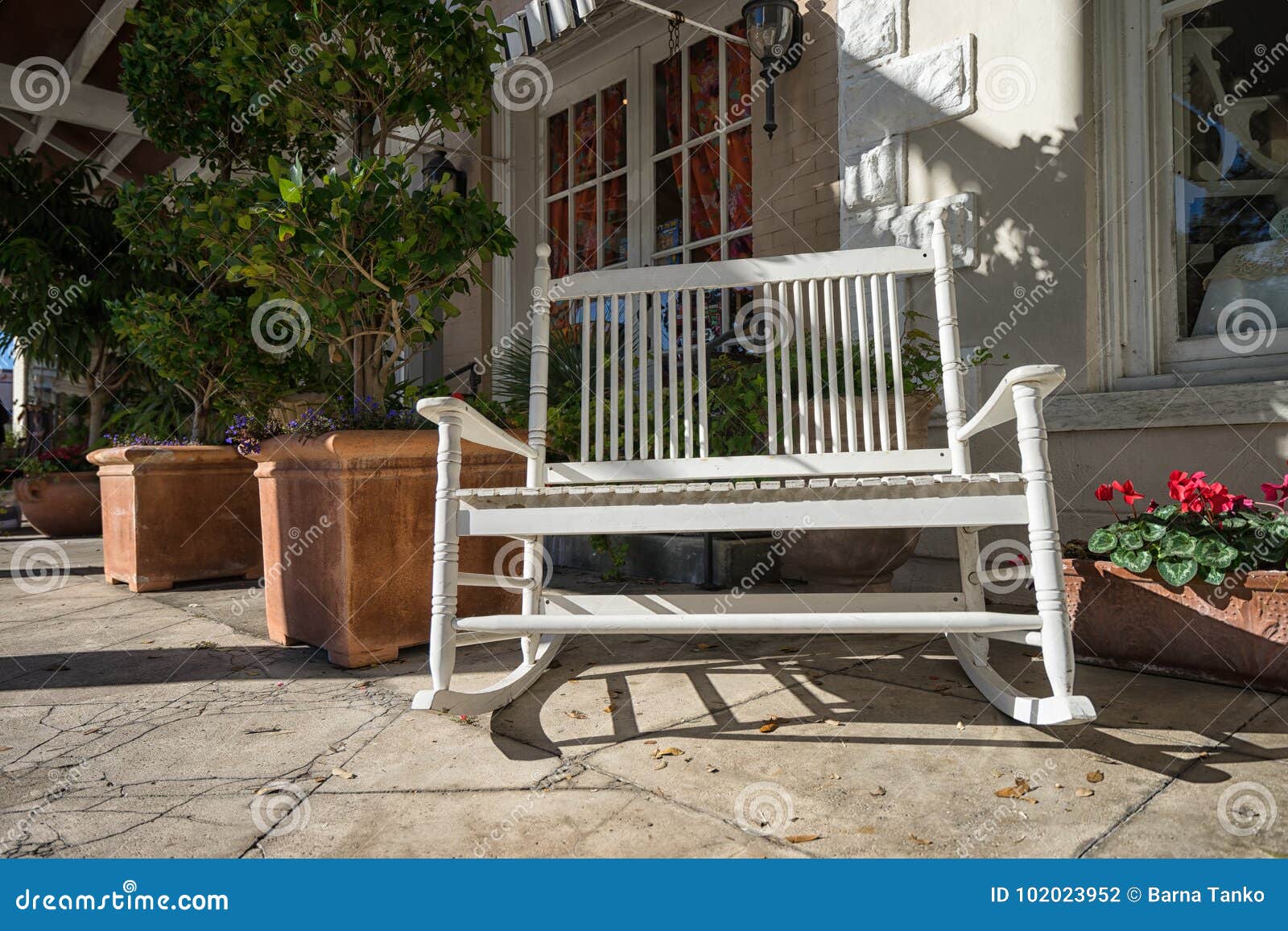 Rocking Chair In The Shade Editorial Photography Image Of Tourism