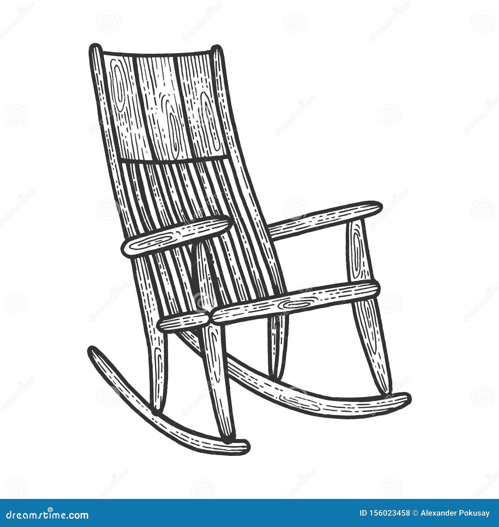How to easily draw a rocking chair  YouTube