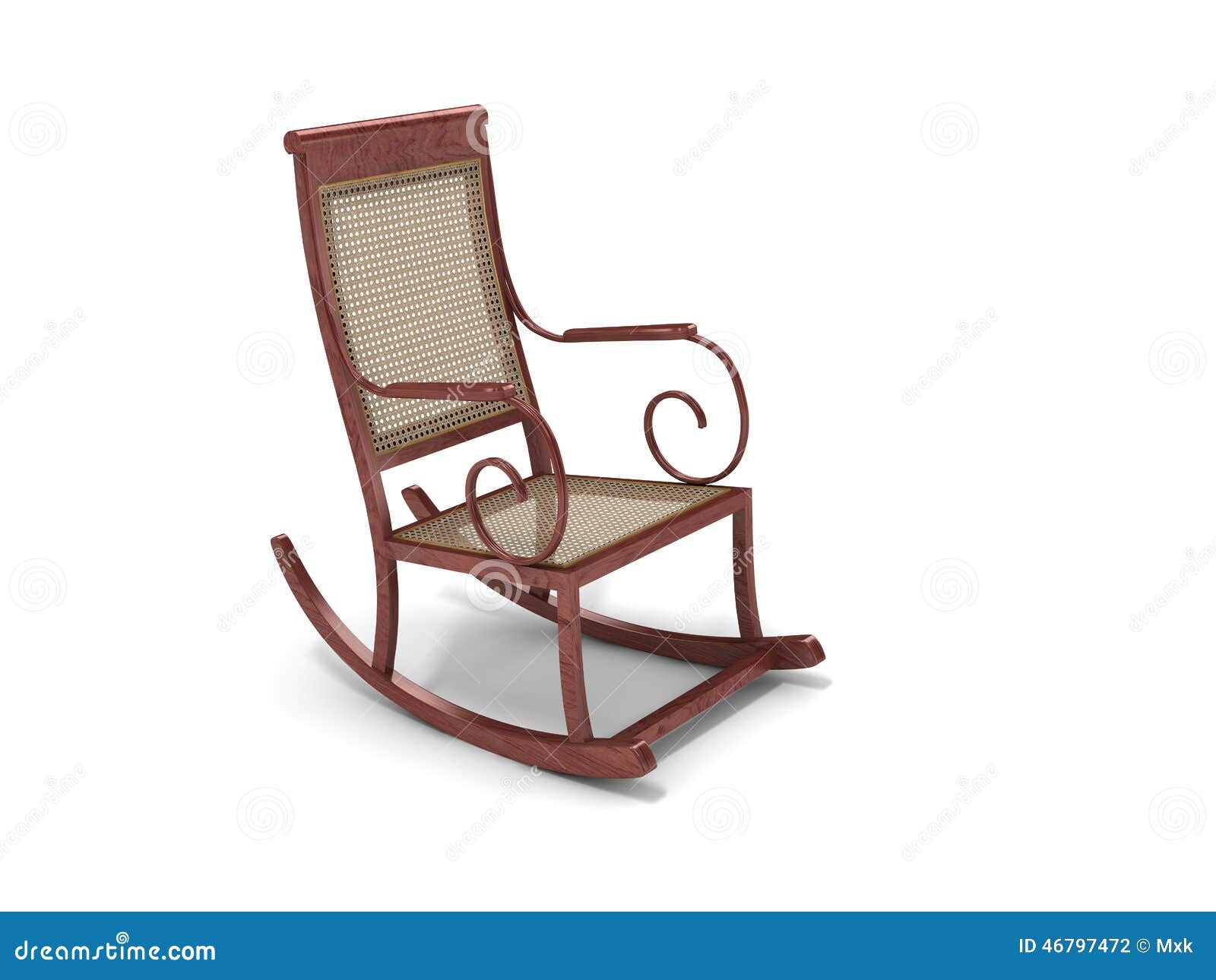 Rocking chair stock illustration. Illustration of appliance 46797472
