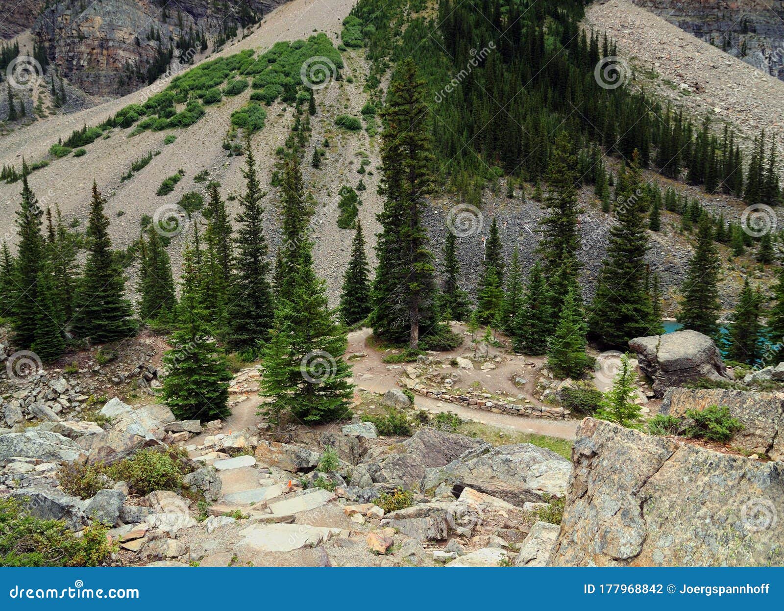 rockpile trail at the enchanting moraine lake banff national park