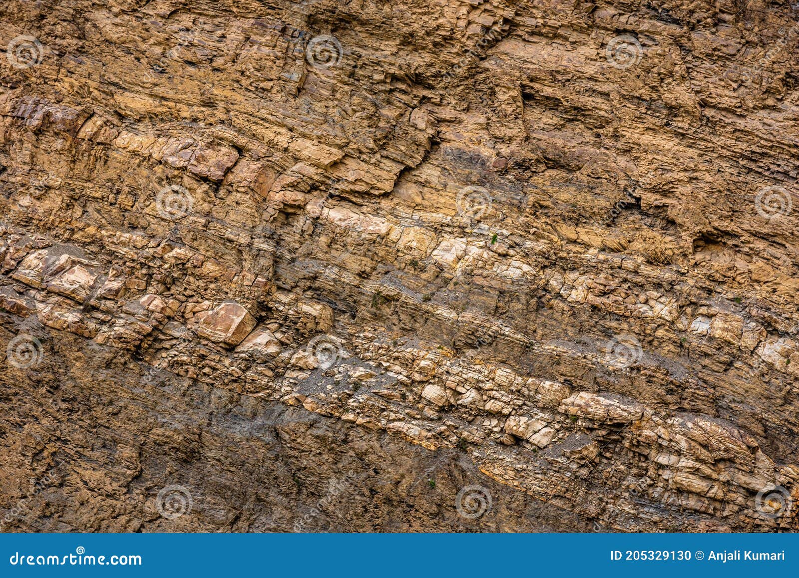Sedimentary rocks stock photo. Image of gray, peculiar 205329130