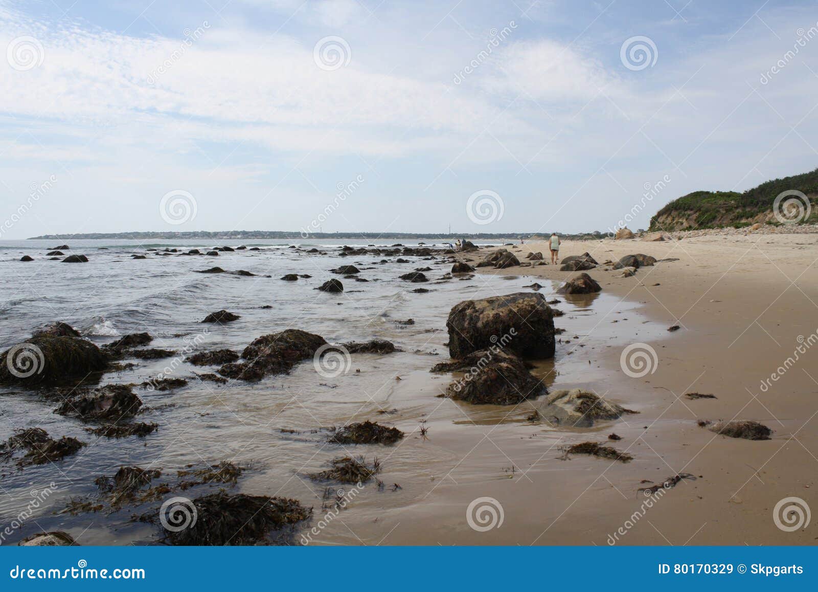 Rocks on the Beach in Block Island Stock Image Image of shore, waves