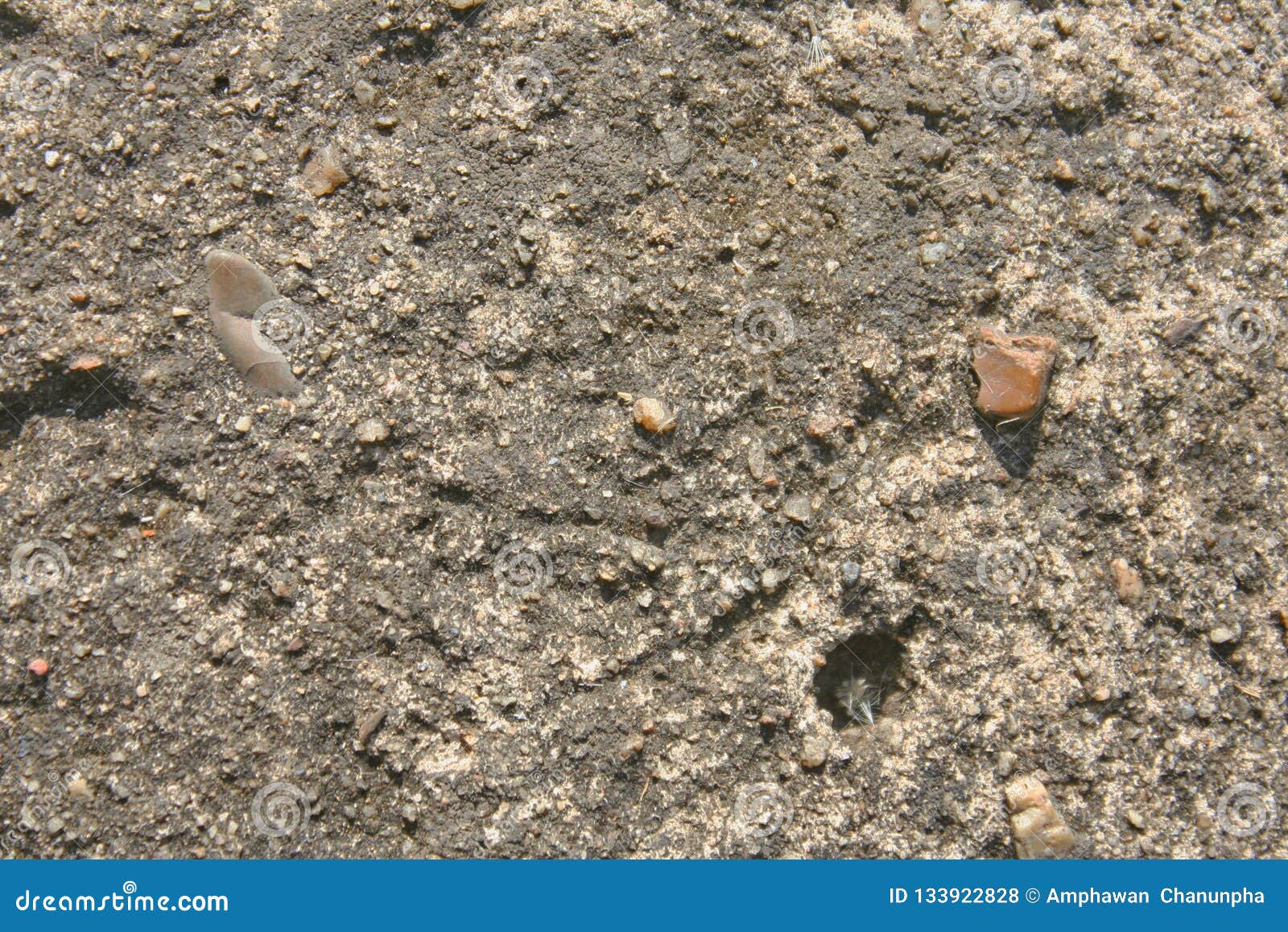 Rocks on cement concrete stock photo. Image of close - 133922828