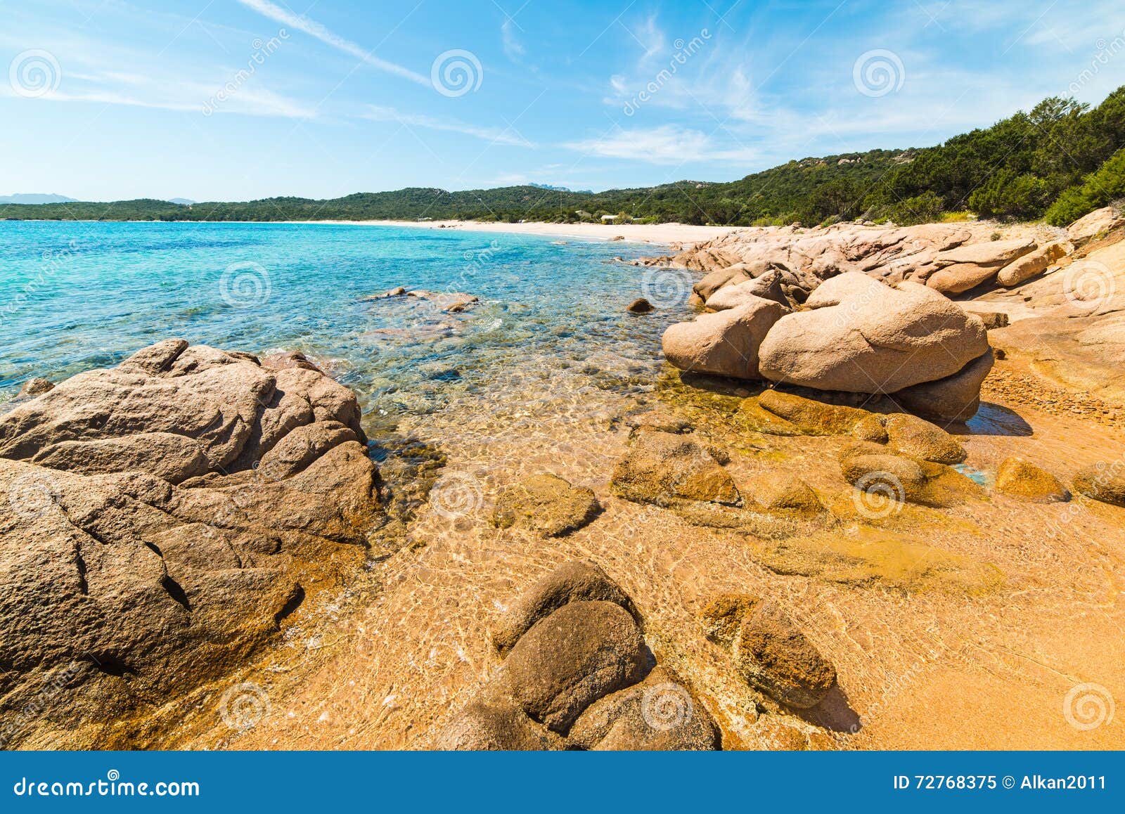 rocks in liscia ruja beach