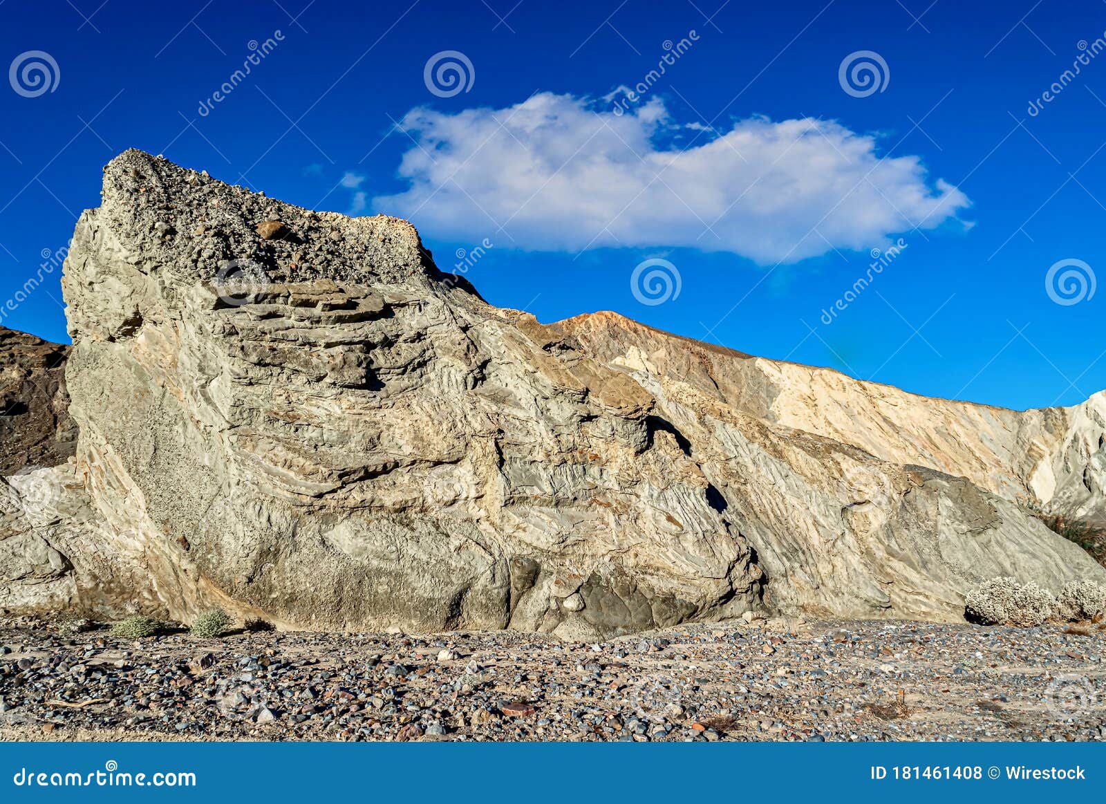 Rocks in the Mesquite Flats Sand Dunes in the Death Valley, California ...