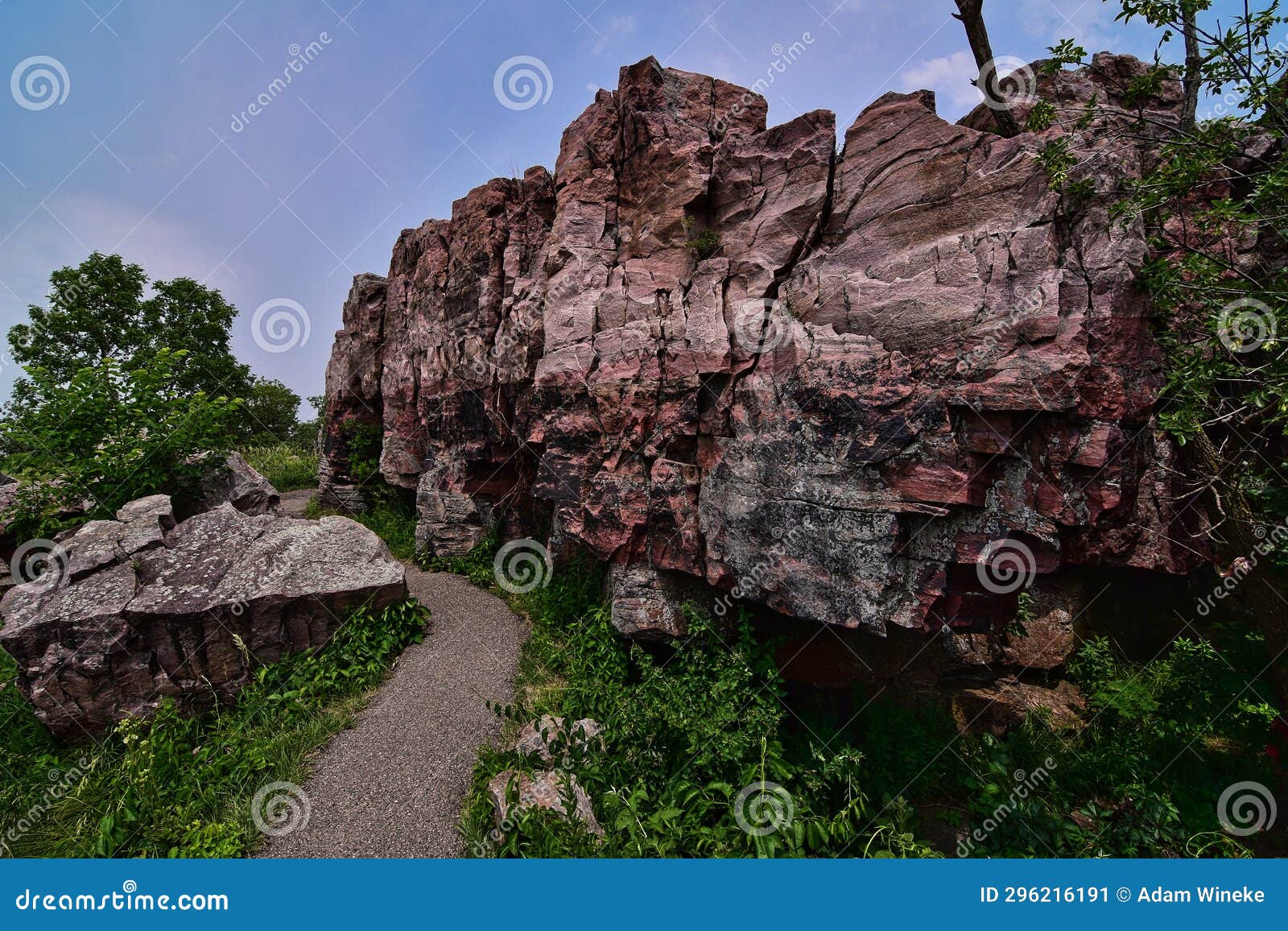 rocks at pipestone national monument in minnesota