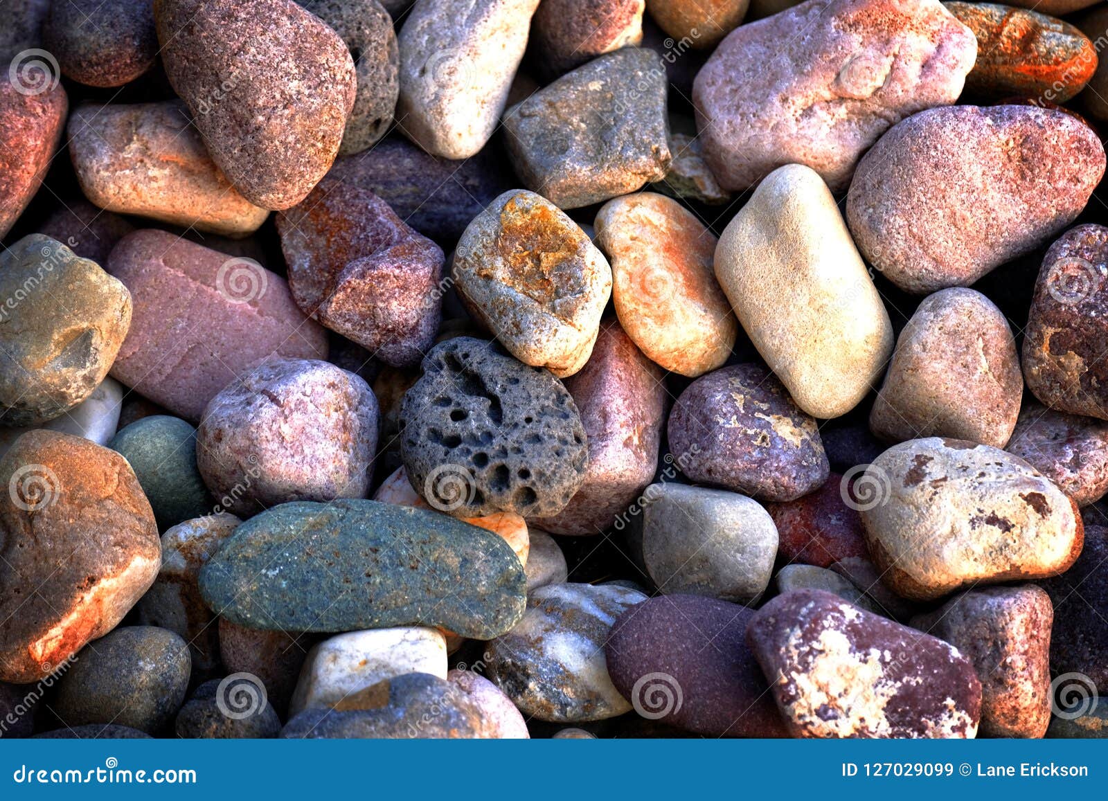 Rocks Smooth River Stones for Decoration and Landscaping Stock Image -  Image of grey, rough: 127029099