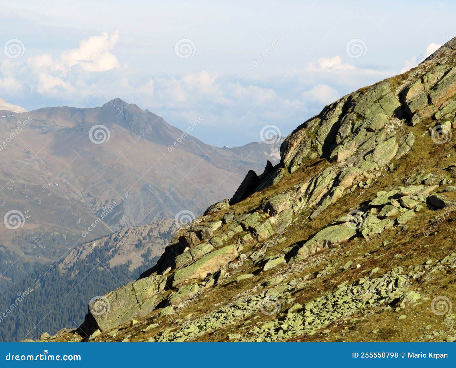 Rocks and Stones of the Silvretta Alps and Albula Alps Mountain Range ...