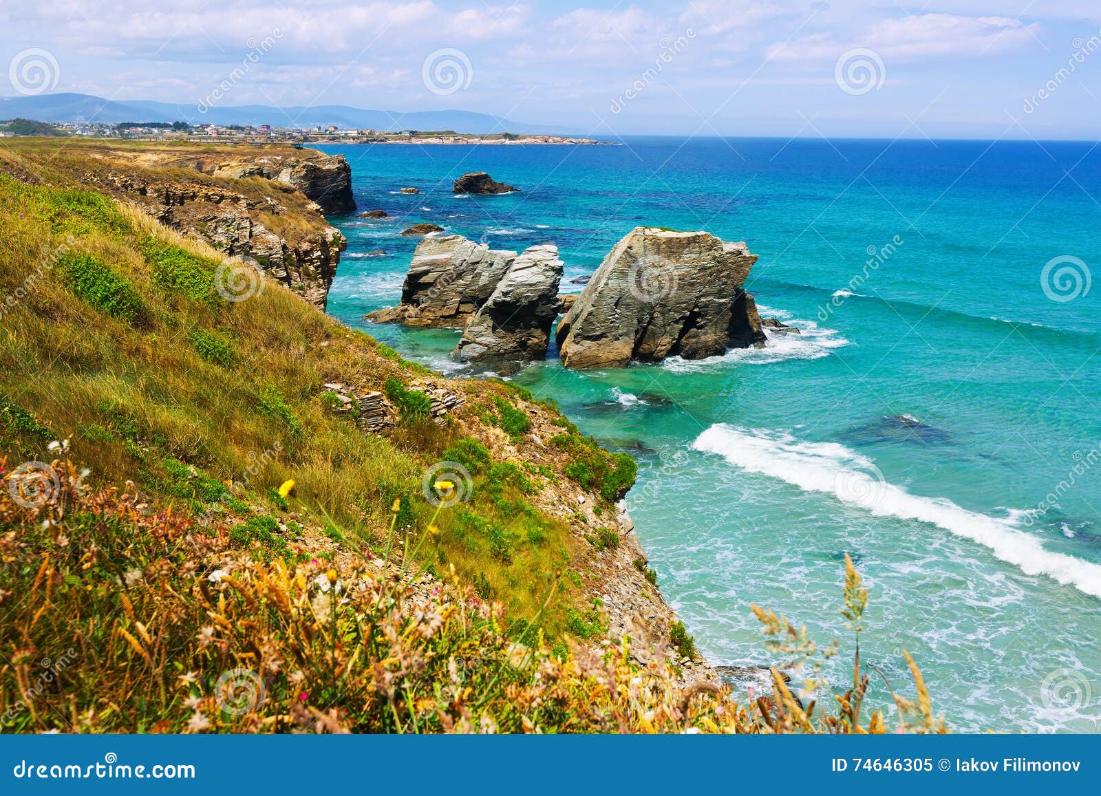 rocky cantabric coast