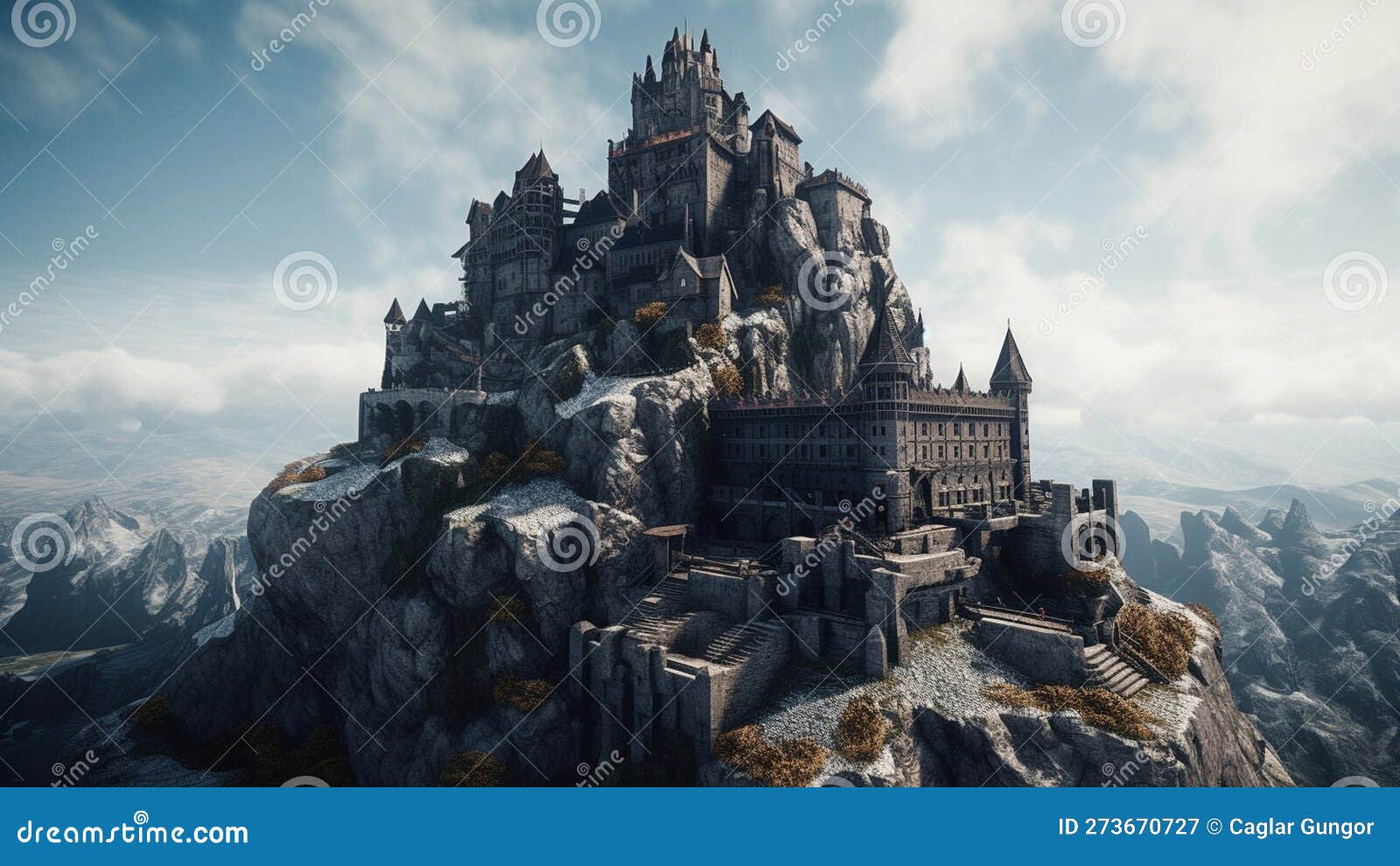 rocky-castle-stock-illustration-illustration-of-slope-273670727