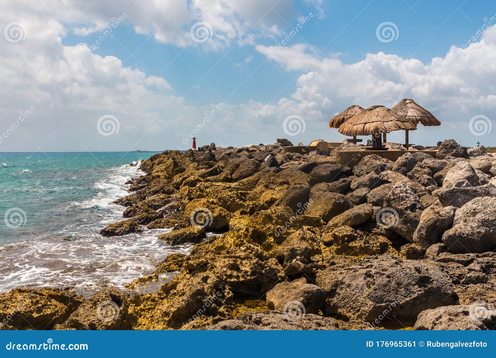 rocky coast caribbean sea