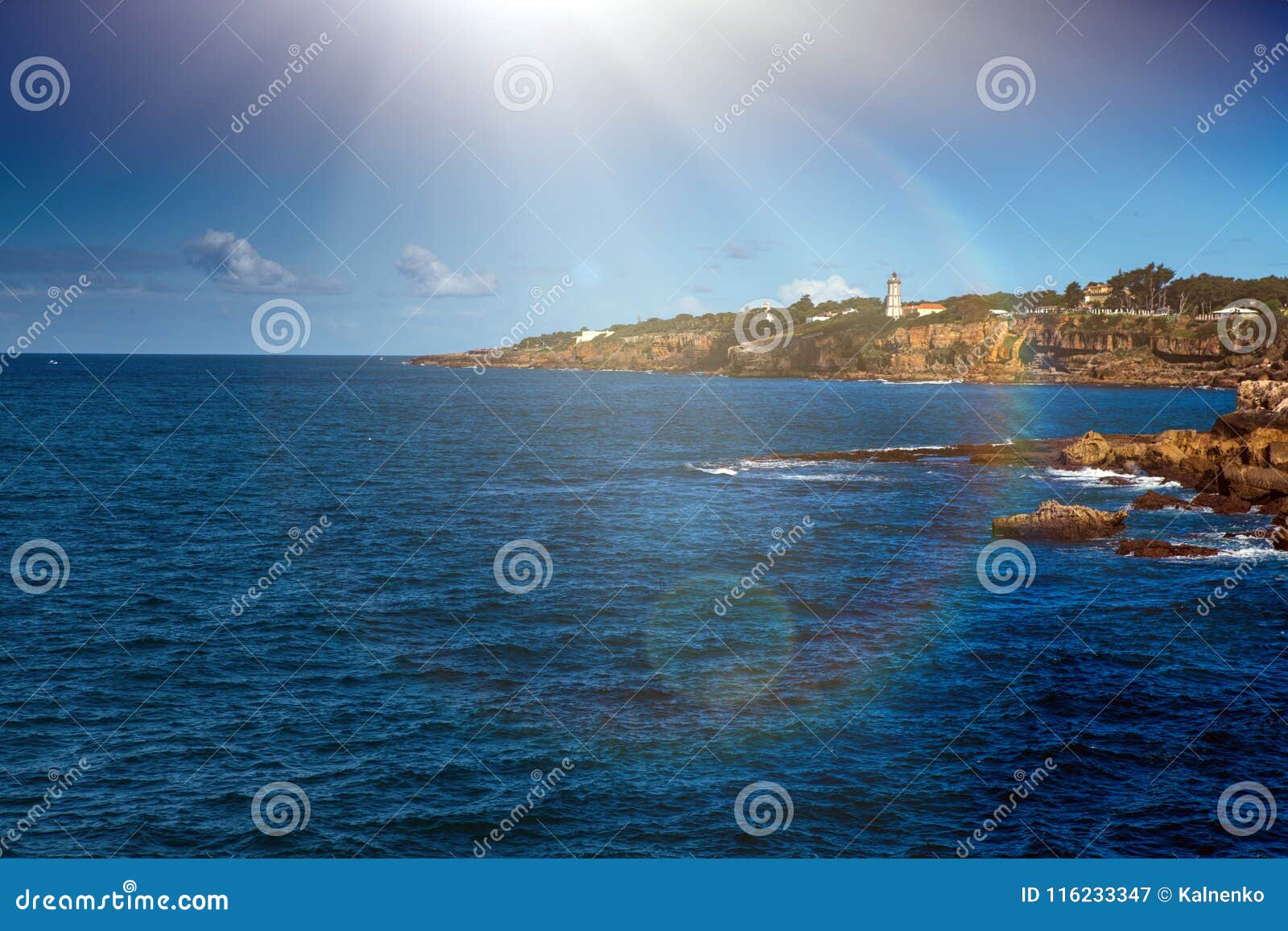 Rocky Coast Line . View Sea Rocky Coast, Stock Image - Image of line ...