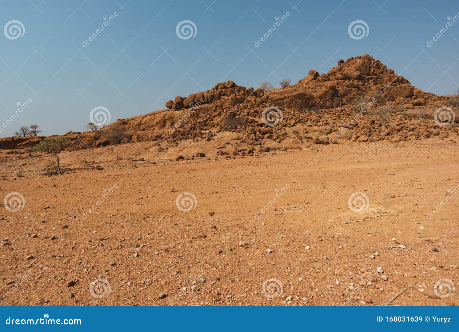 Rocky desert land stock image. Image of damara, africa - 168031639