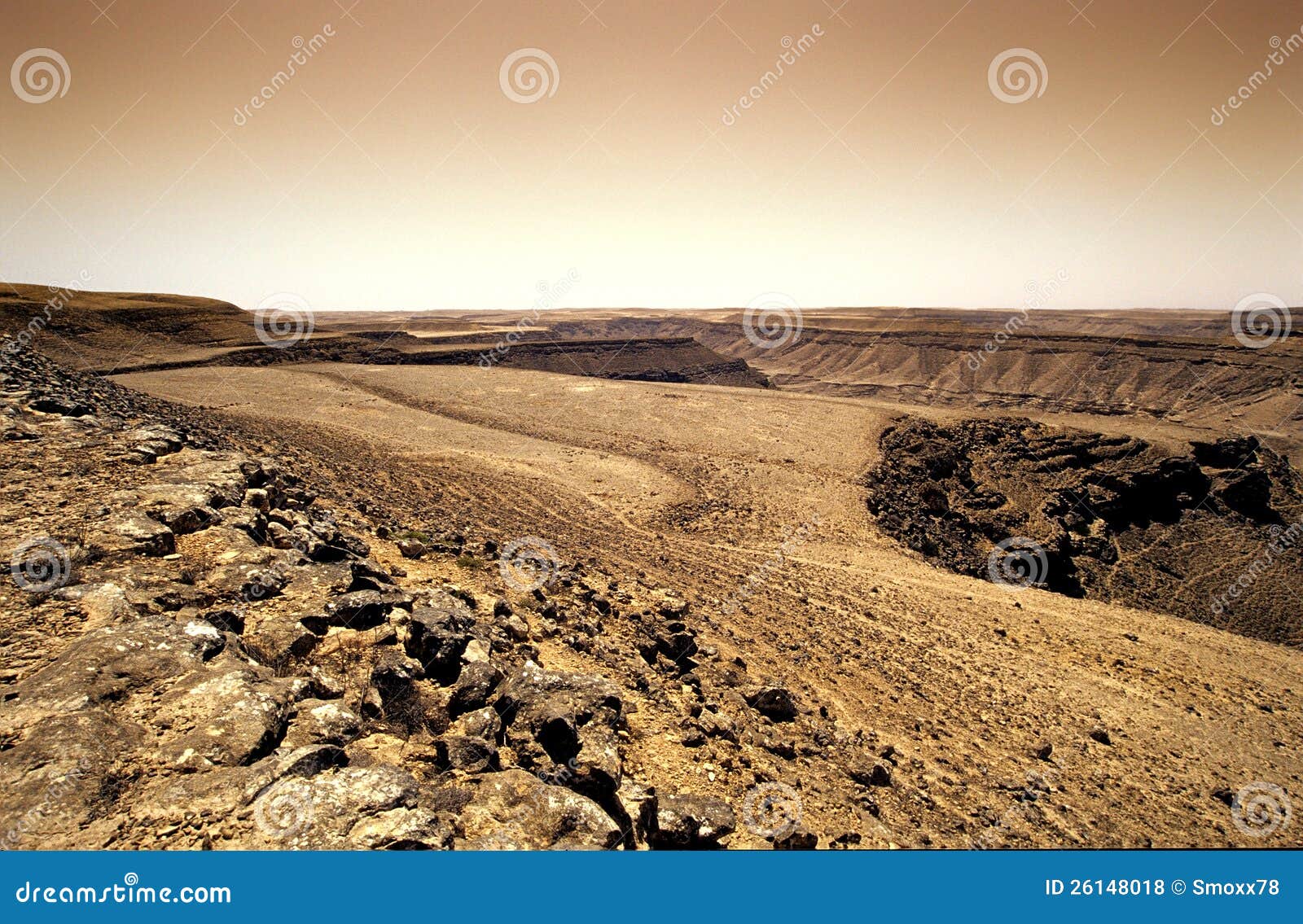 Rocky desert landscape stock photo. Image of nature, oman - 26148018