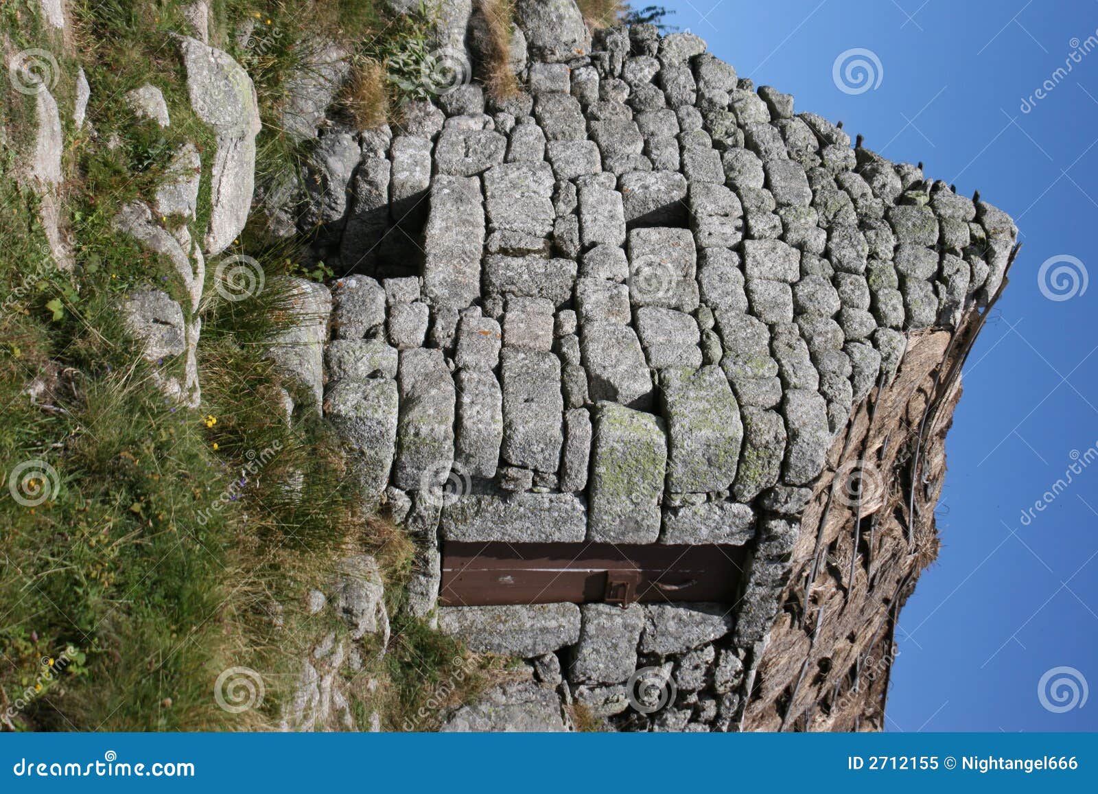 Rocky house stock image. Image of grey, rock, alone, blue 2712155