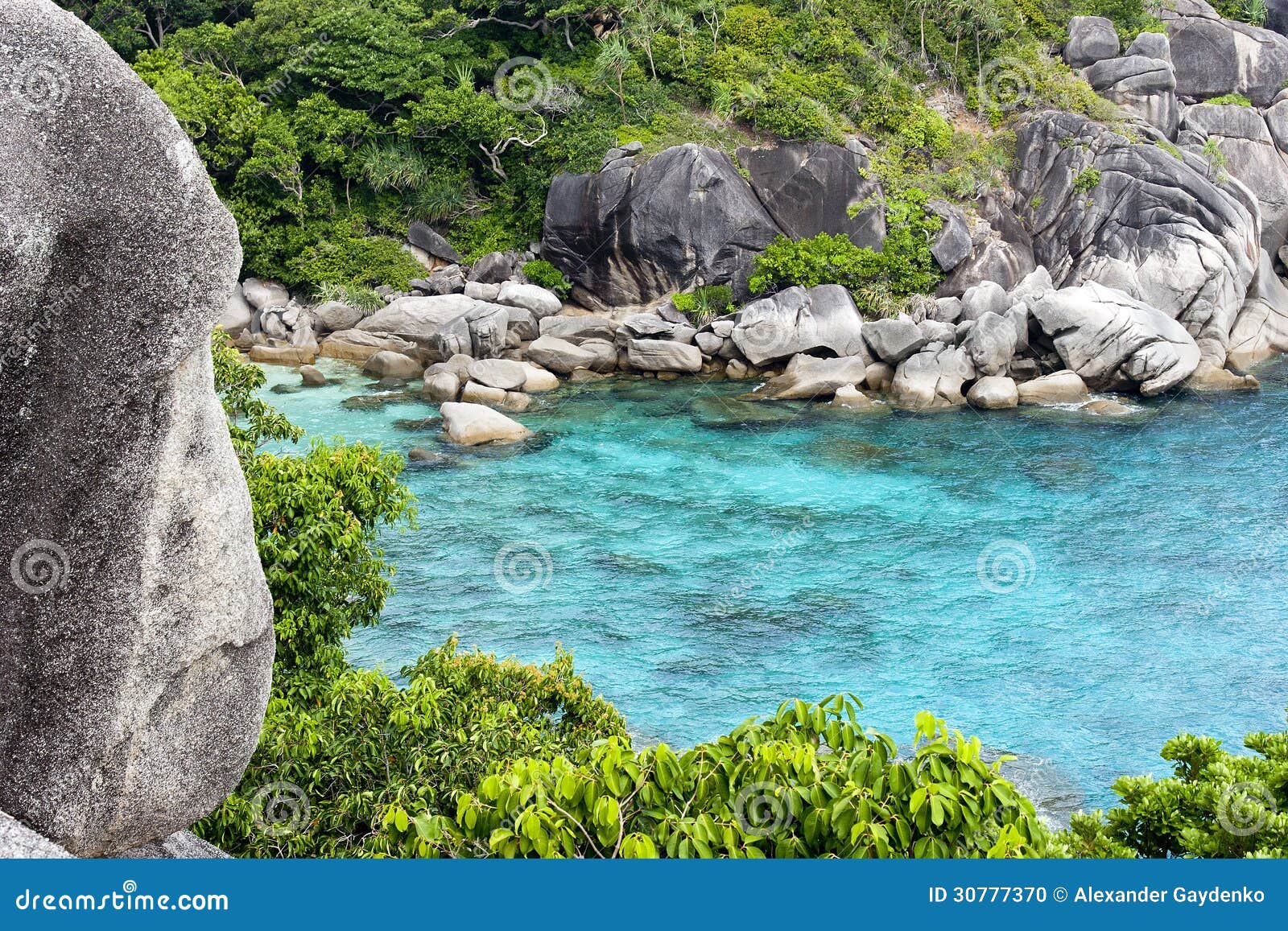 Rocky inlet stock photo. Image of scenery, blue, landscape 30777370