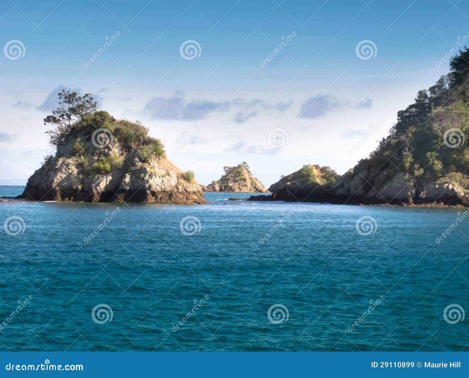 rocky islets in hauraki gulf