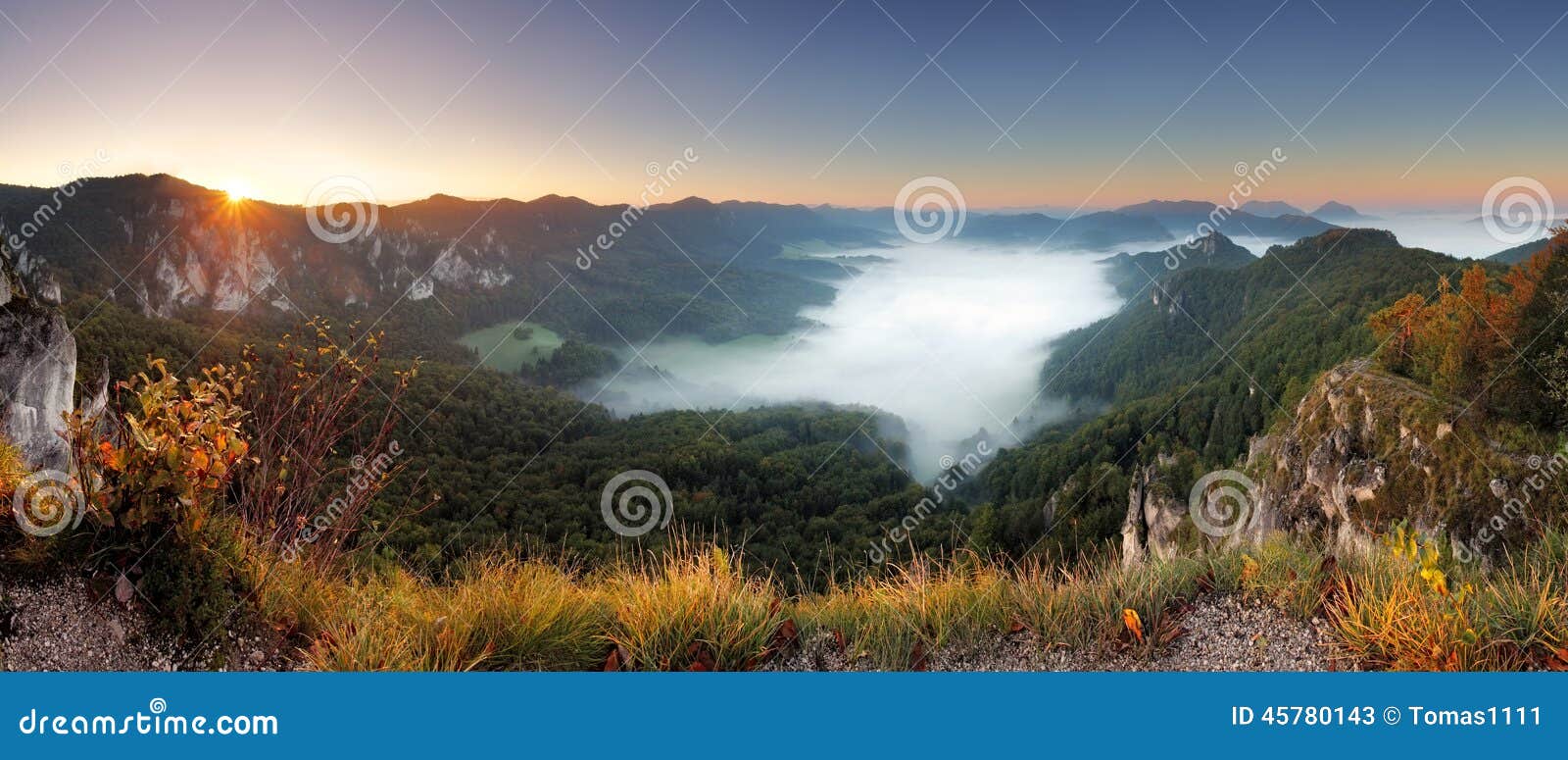 rocky moutain at sunset - slovakia, sulov