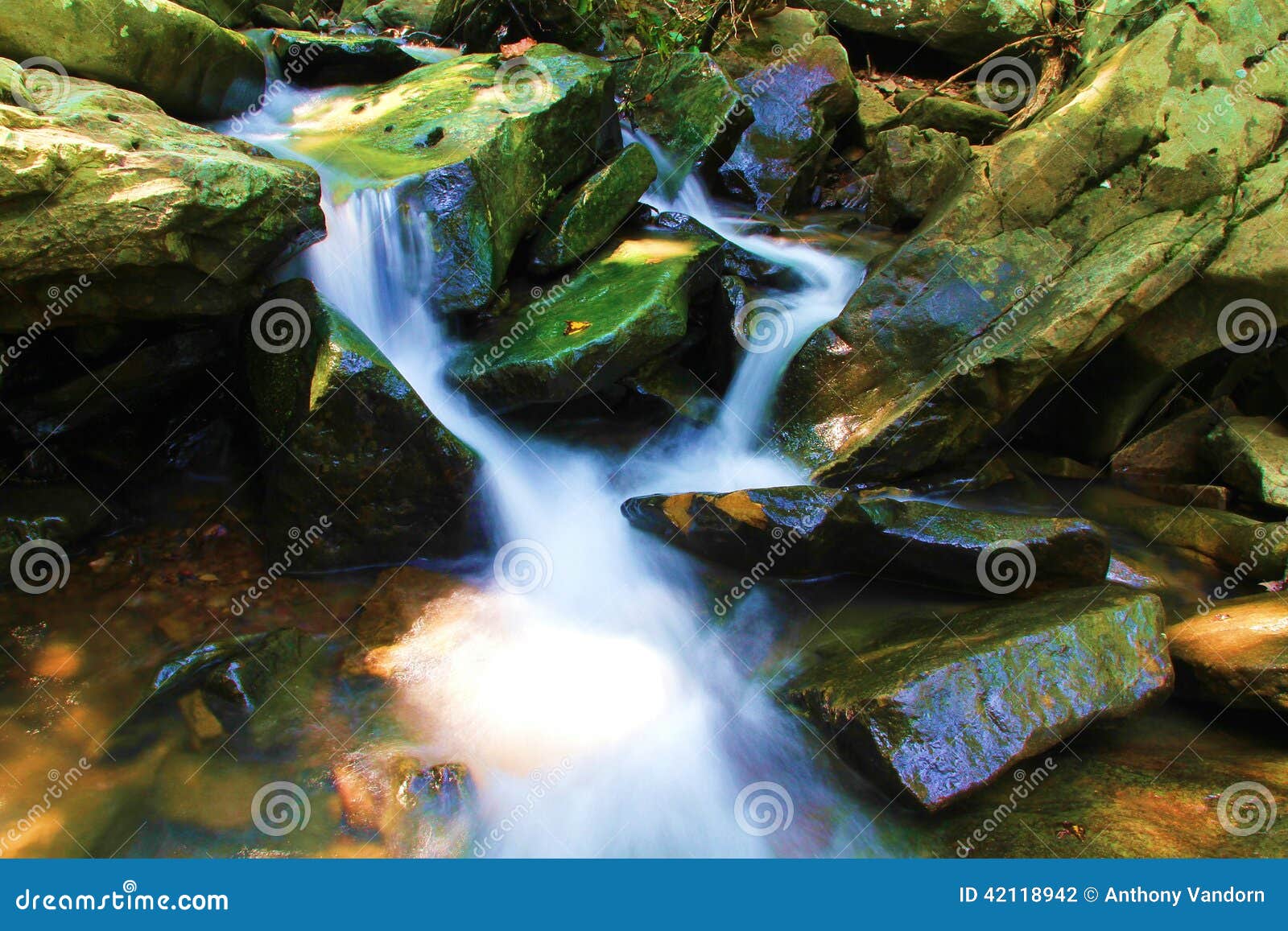 rocky natual spring runoff