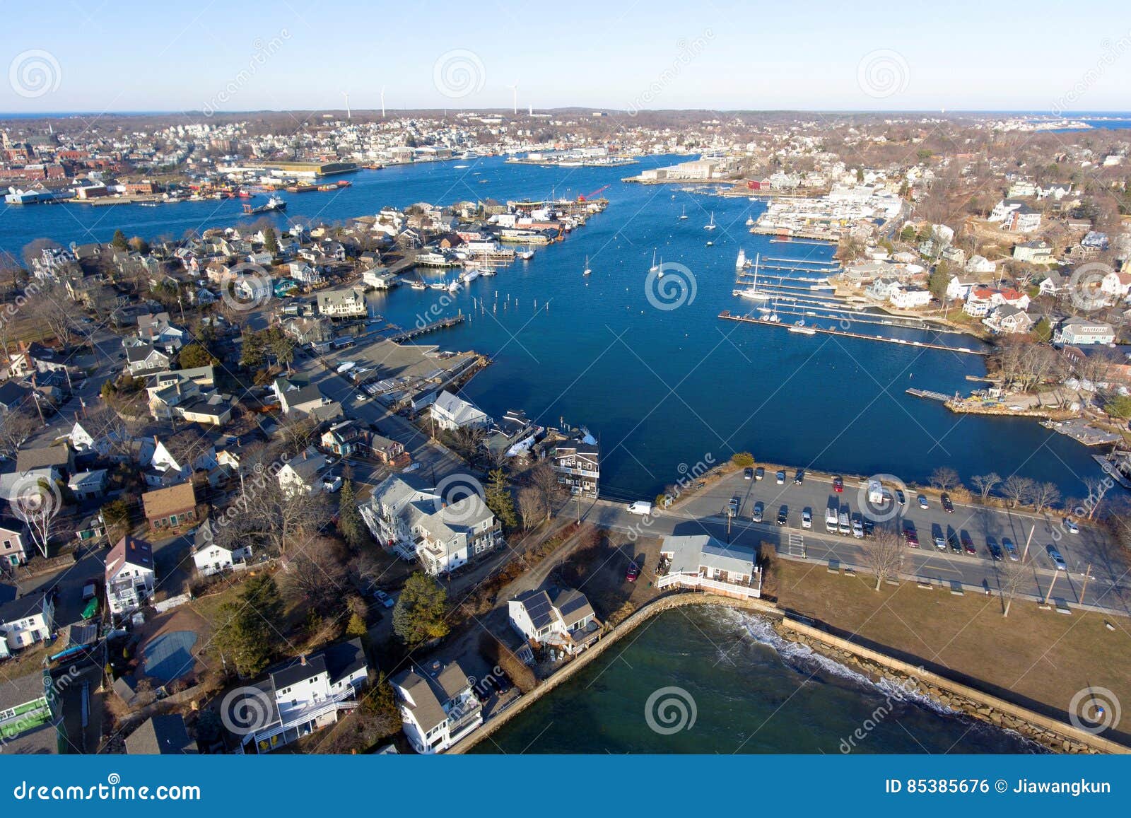 Rocky Neck a Gloucester, Capo Ann, Massachusetts Fotografia Stock