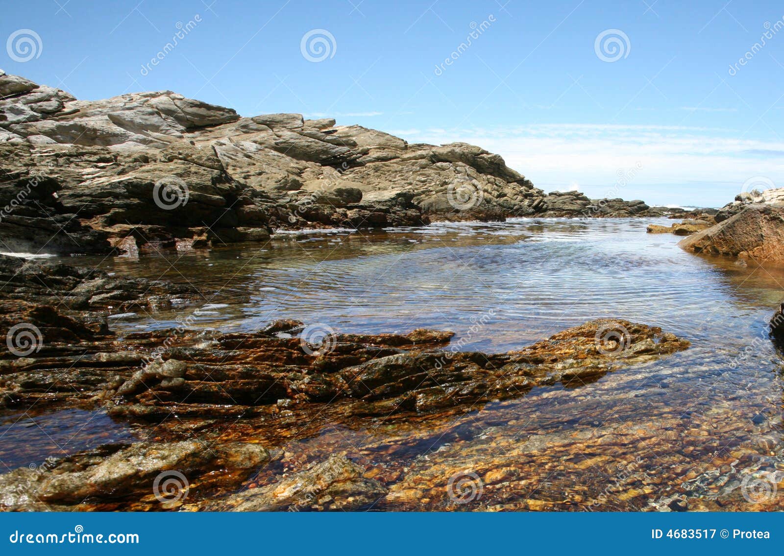 Rocky pool stock image. Image of camp, coastline, destination 4683517