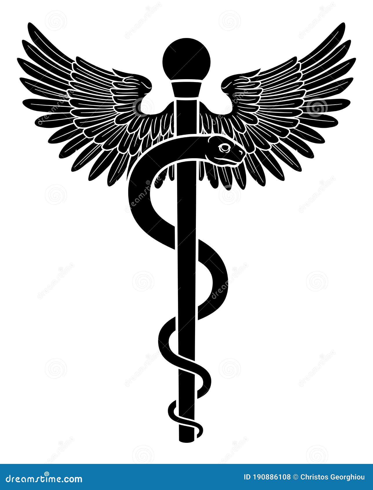 rod of asclepius aesculapius medical 