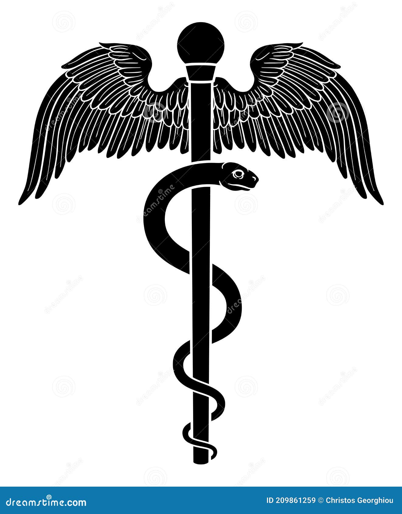 Rod Of Asclepius Aesculapius Medical Symbol Vector Illustration ...