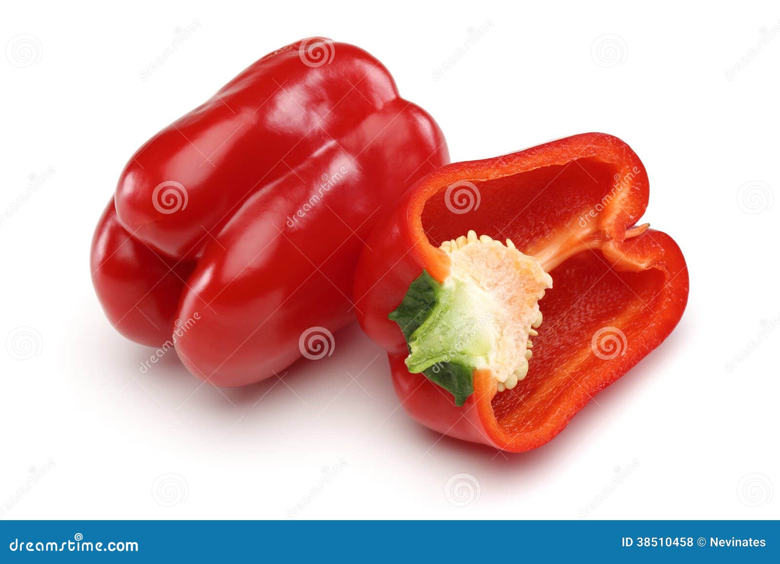 Rode Groene paprika's stock foto. Image of peper, eten 38510458