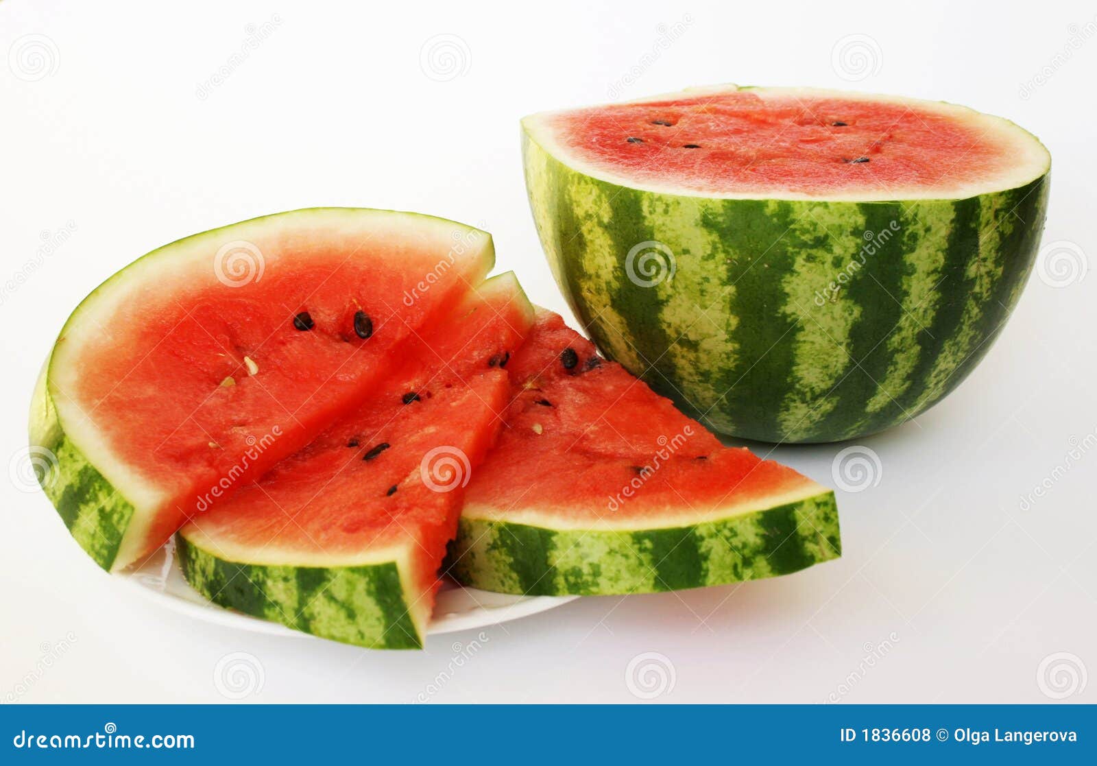 dief Plaats wastafel Rode meloen stock foto. Image of gezond, heerlijk, stuk - 1836608