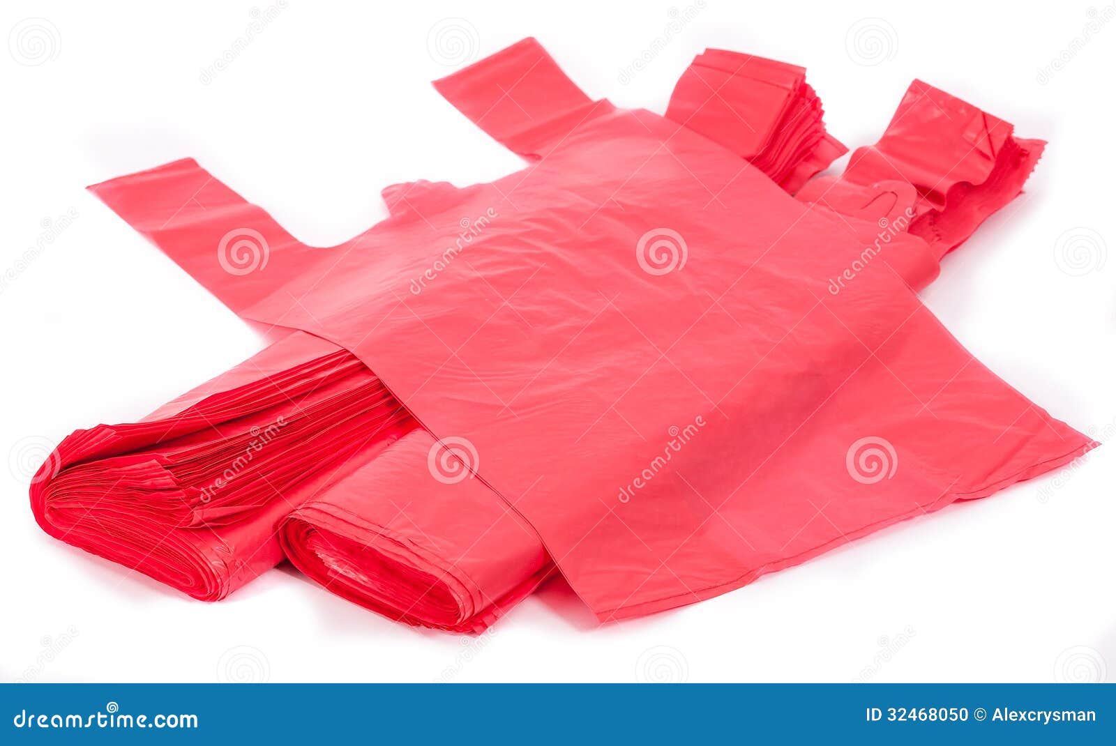 ervaring Vergelijkbaar Moreel onderwijs Rode plastic zakken stock foto. Image of knippen, schade - 32468050