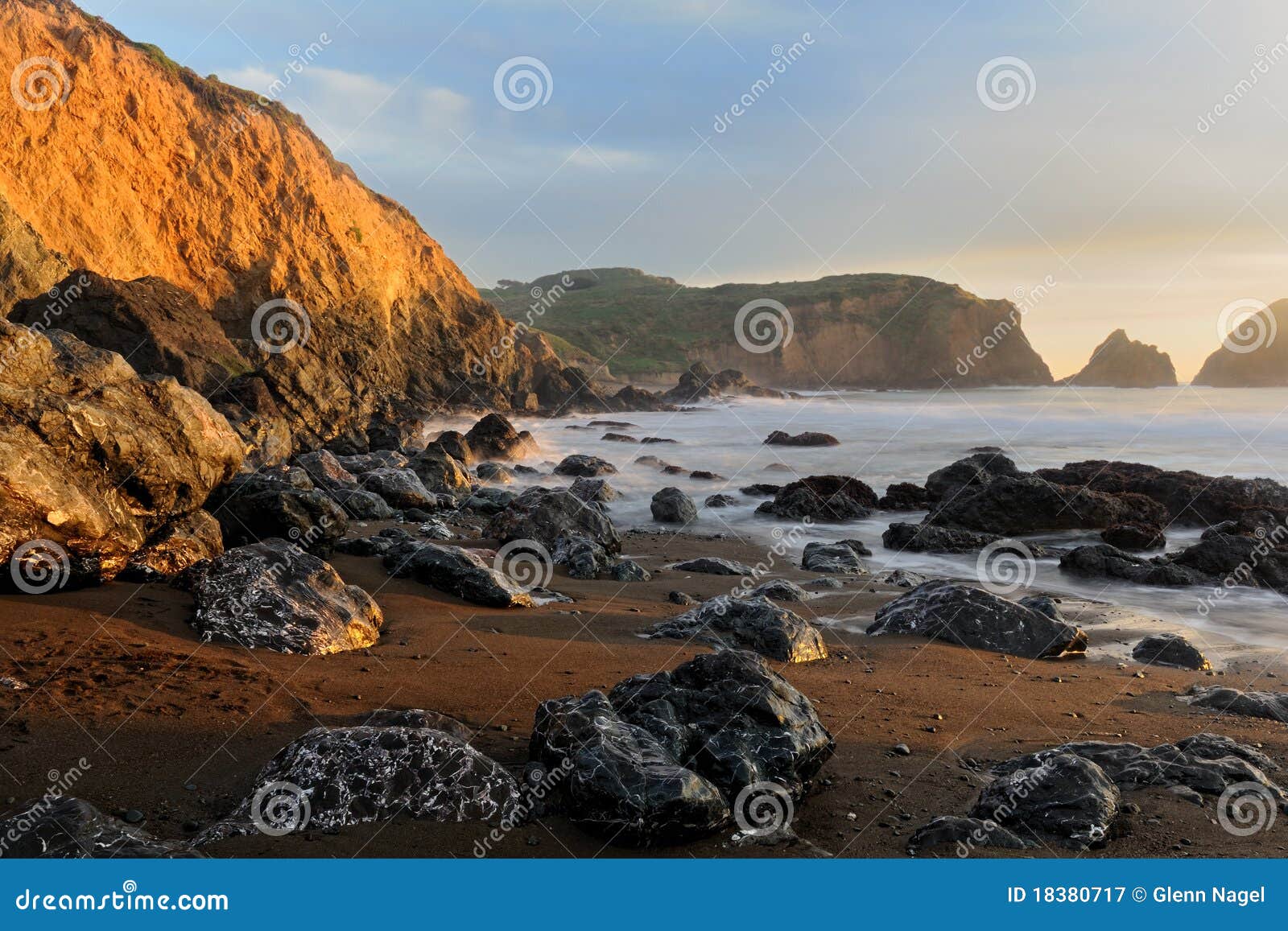 Rodeo Beach stock image. Image of nature, shore, shoreline 18380717