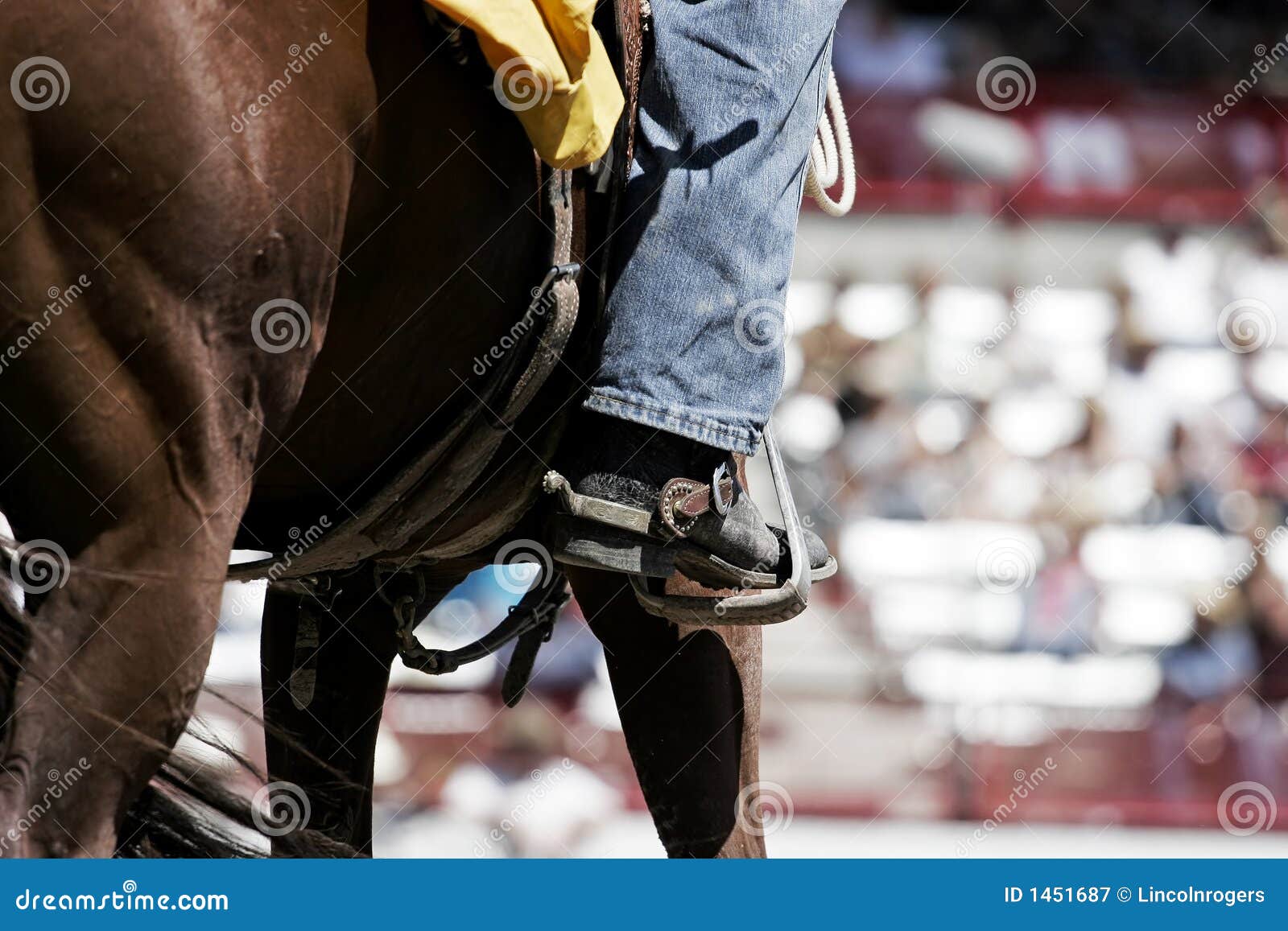 rodeo boot, spur, & horse