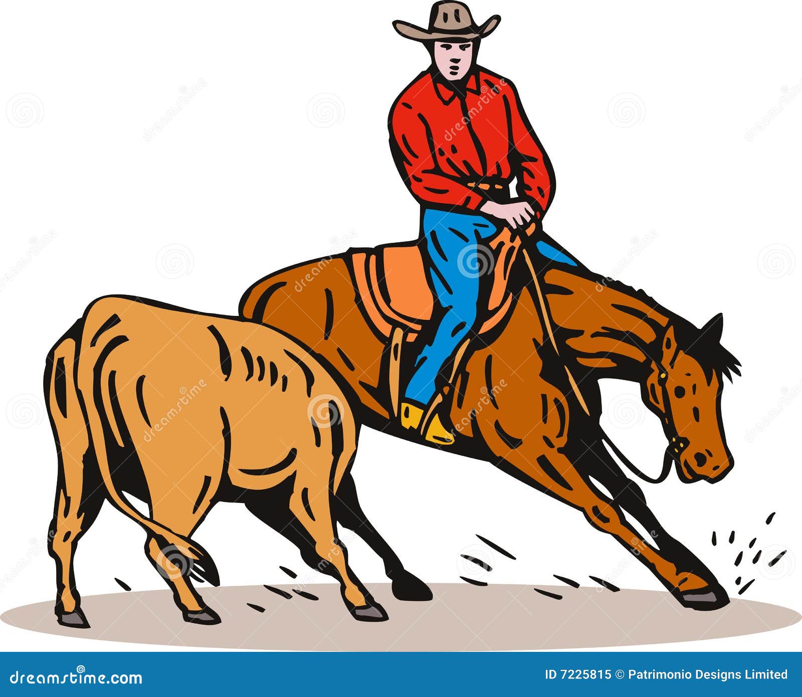 Horse Cutting Competition Vector Illustration 85558454