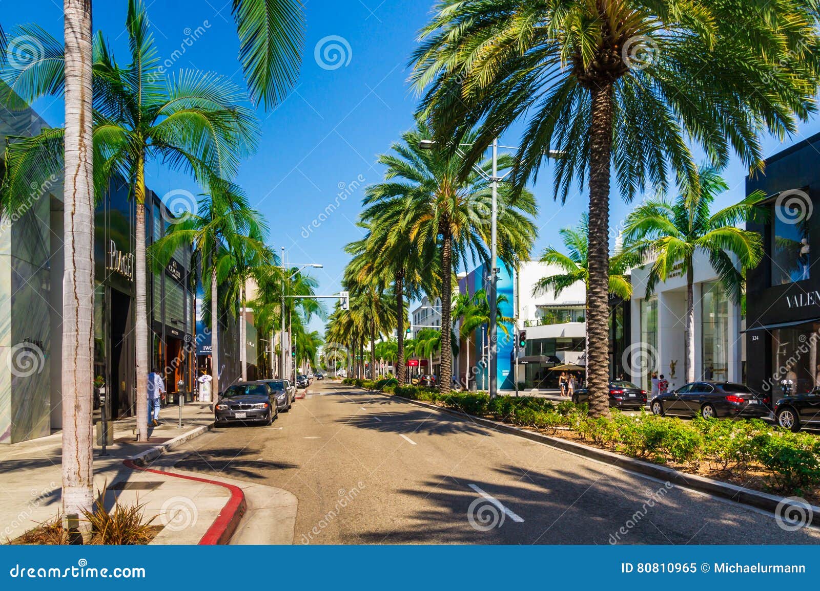 Rodeo Drive in Beverly Hills Editorial Image - Image of boutique