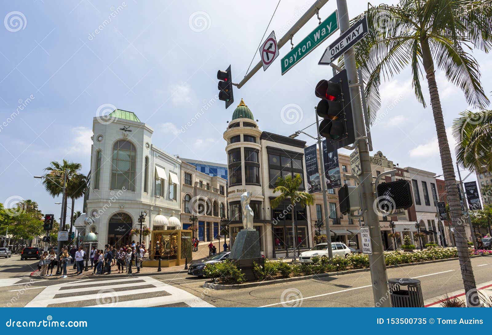 Rodeo Drive, Beverly Hills, Los Angeles, California, United States of ...