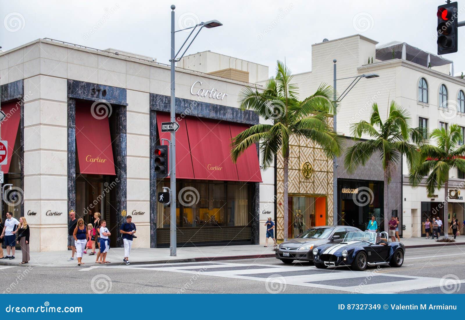 Rodeo Drive, Los Angeles editorial stock image. Image of shopping ...
