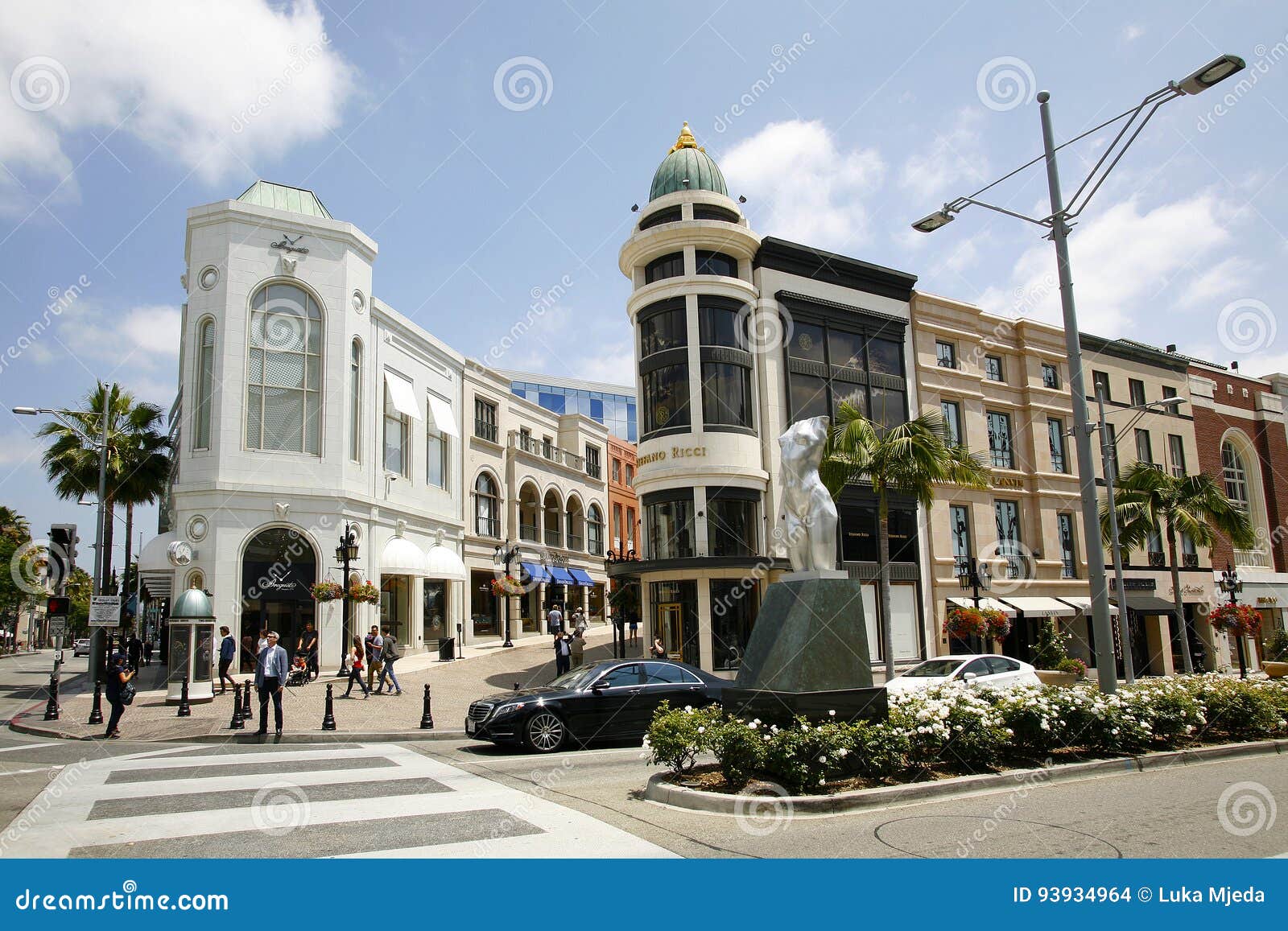 Rodeo Drive Shopping Center in Beverly Hills Editorial Stock Image ...