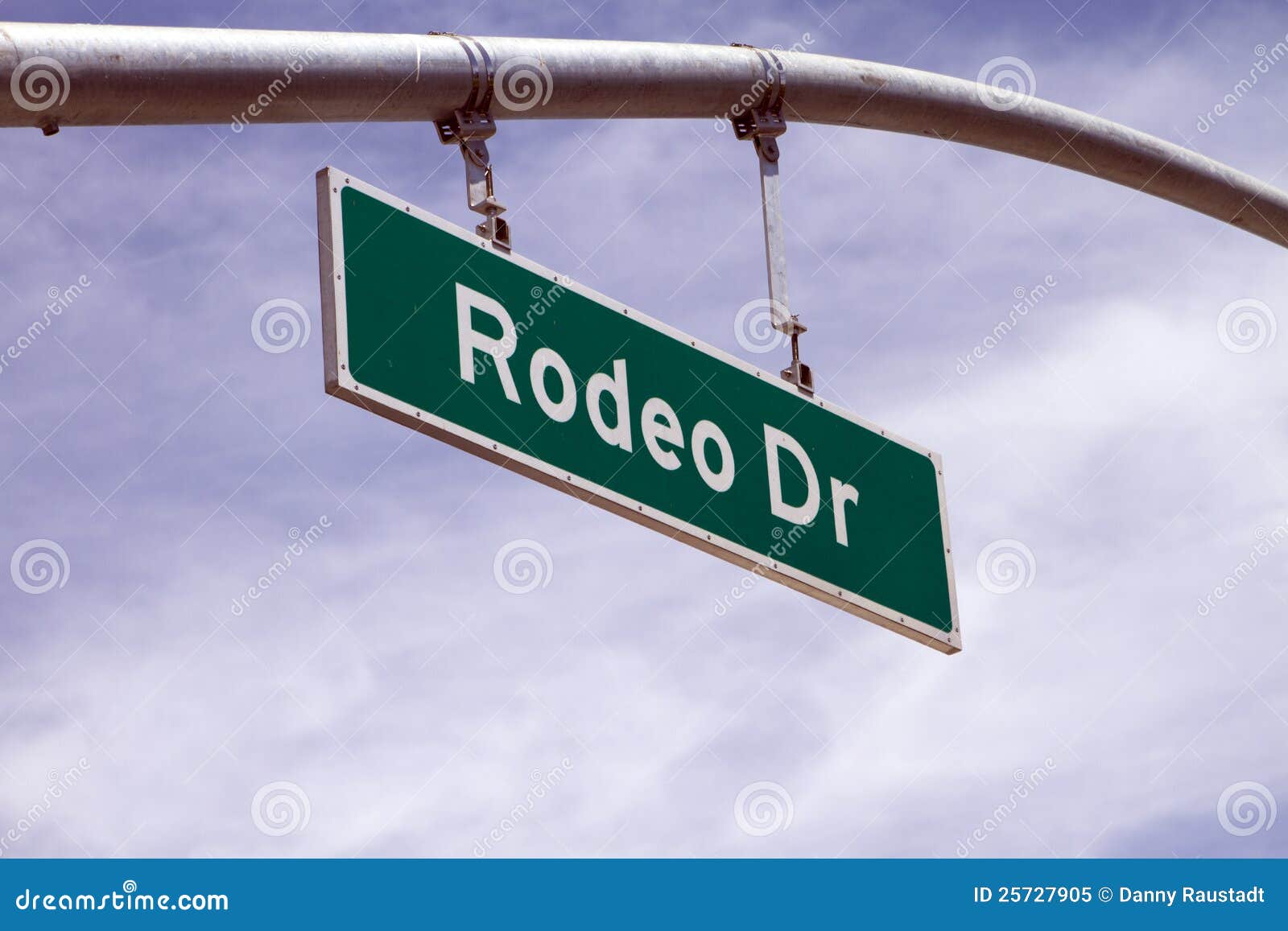 rodeo drive street sign in beverly hills, ca