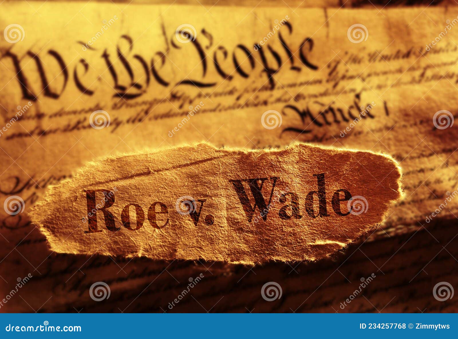 roe v wade newspaper headline on the united states constitution