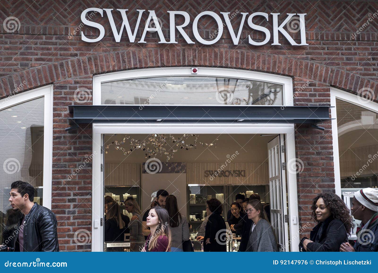 Beenmerg Momentum heet Roermond, Netherlands 07.05.2017 Logo and Shop of Swarovski Store Mc Arthur  Glen Designer Outlet Shopping Area Editorial Photo - Image of emblem,  lettering: 92147976