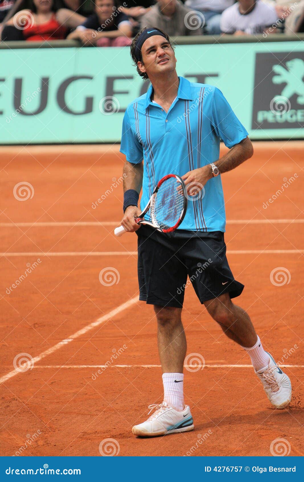 Roger Federer at Roland Garros Editorial Photography of relaxed, 4276757