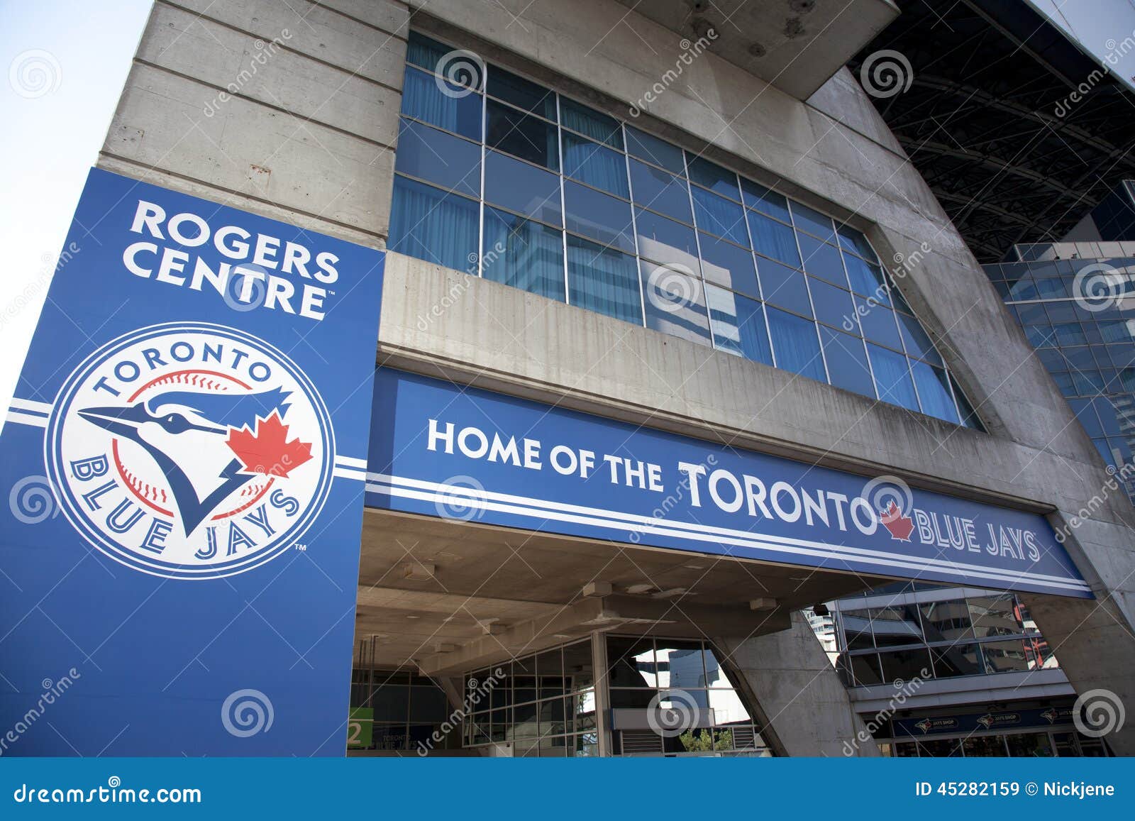 Baseball at the Rogers Centre in Downtown Toronto Editorial Photo